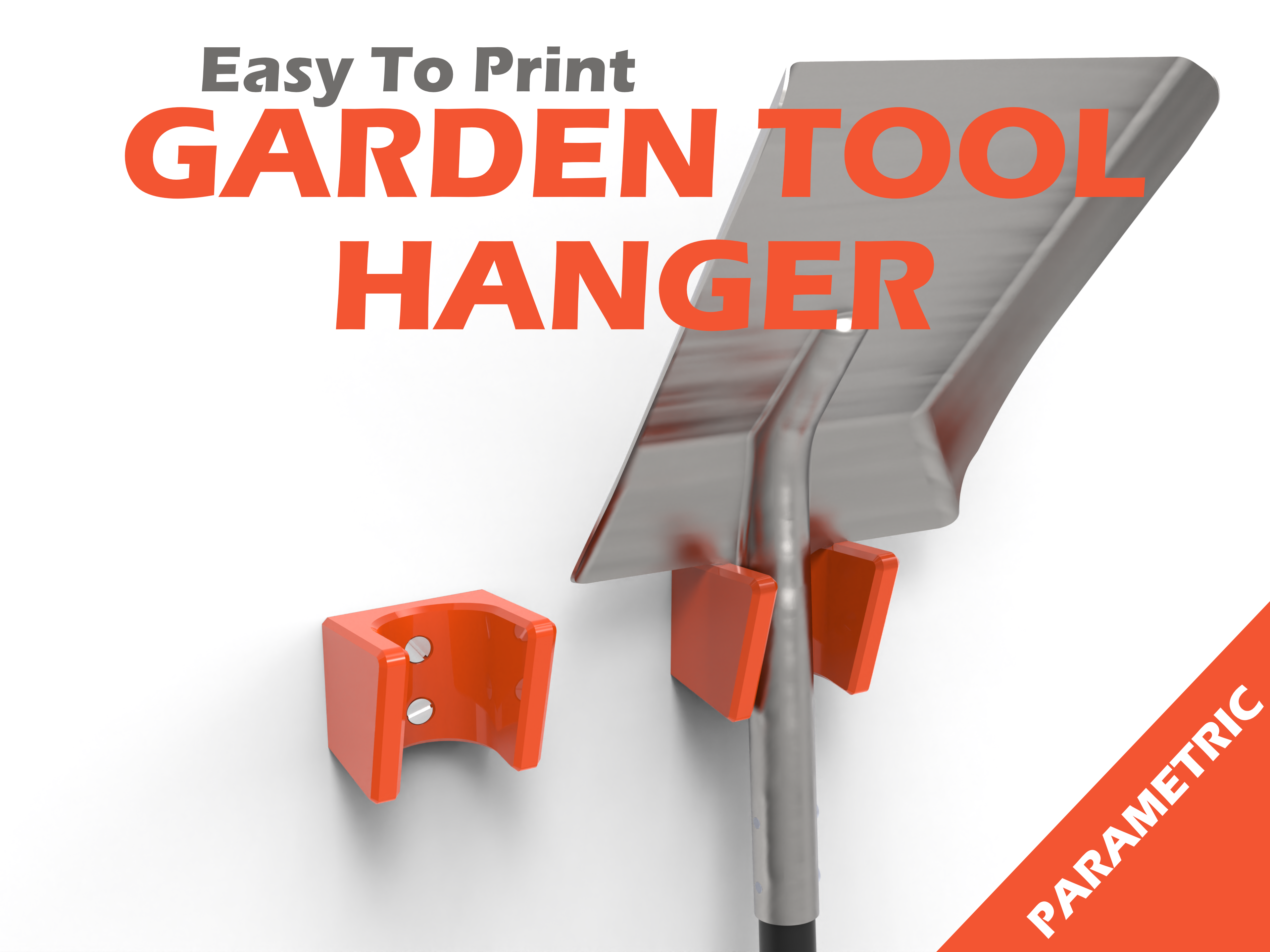 GARDEN TOOL HANGER - HOOK (Parametric)