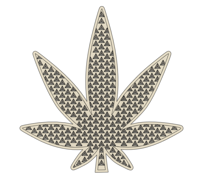 Cannabis Leaf Snowboard Stomp Pad — thumbnail 2