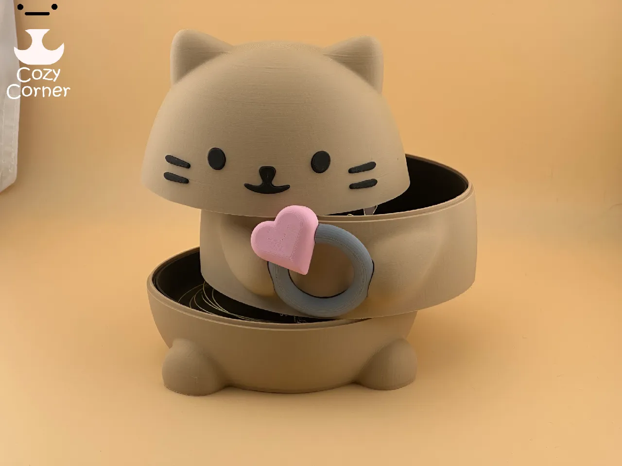 Cat jewelry box by Cozy Corner | Download free STL model