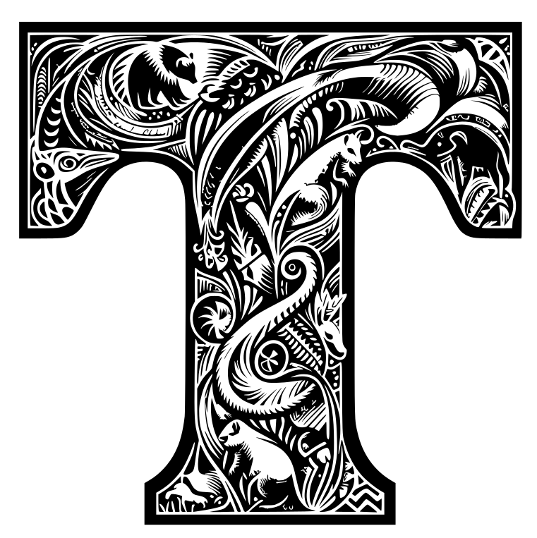 Crazy alphabet: Letter T