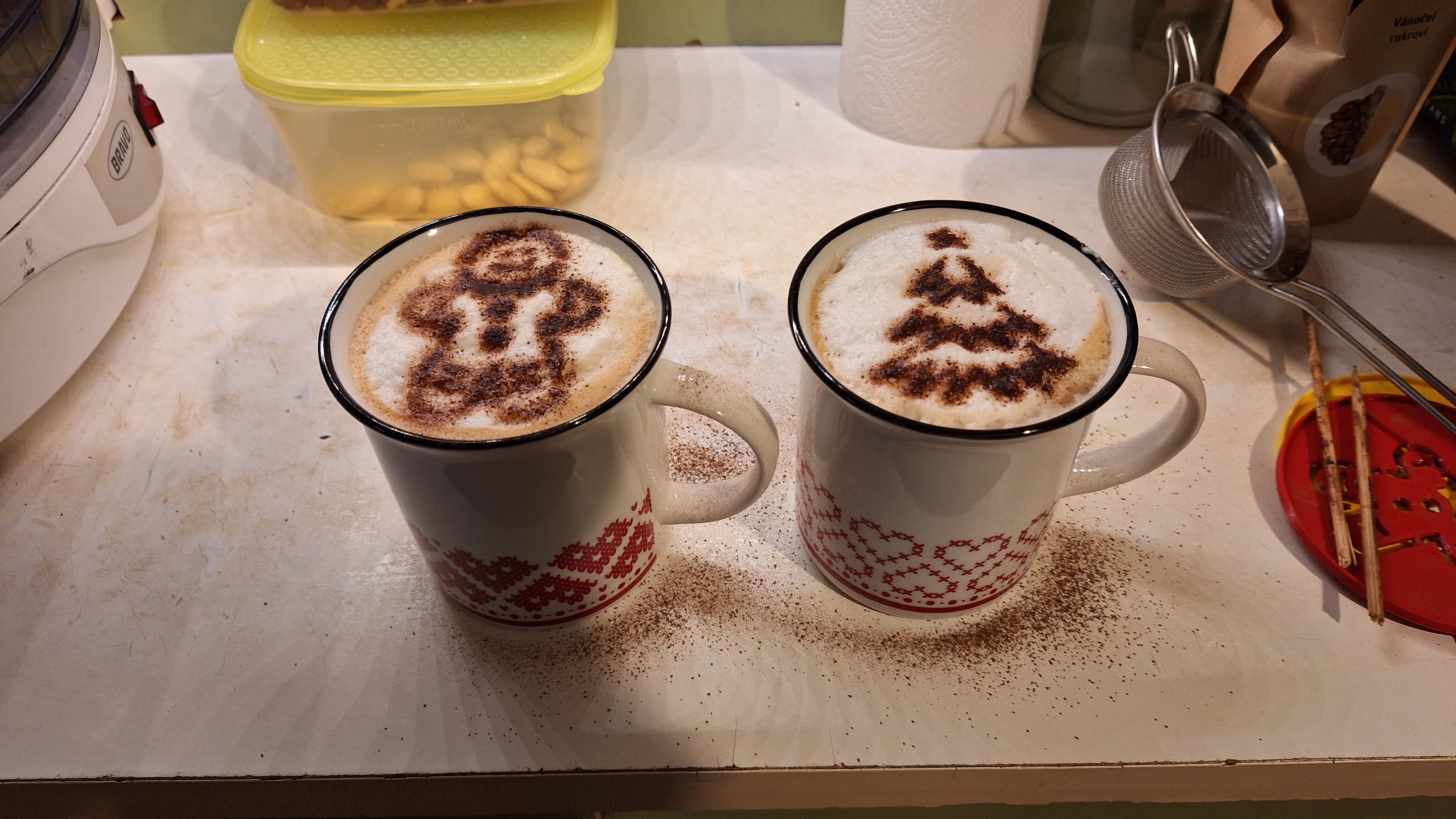 Zdobítka na kapučíno Vánoce (cappuccino decoration christmas)