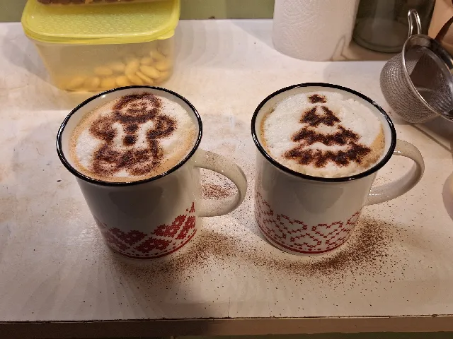 Zdobítka na kapučíno Vánoce (cappuccino decoration christmas)