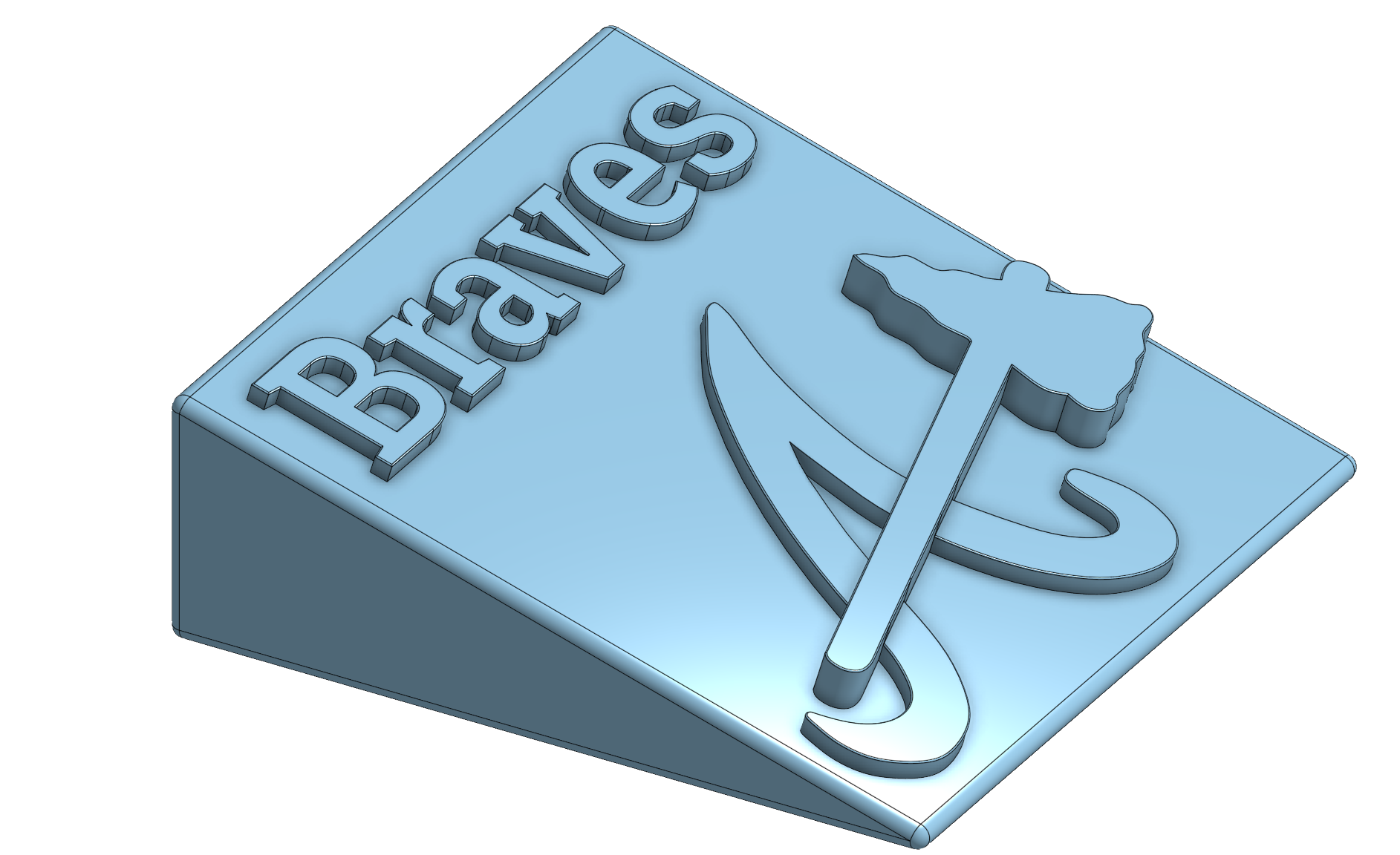 Braves Logo Plaque