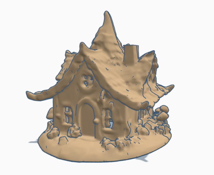 Latern for electric candle: Fairy cottage