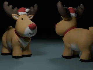 Rudolph The Reindeer by GRUMPY BEAR STUDIO | Download free STL model ...