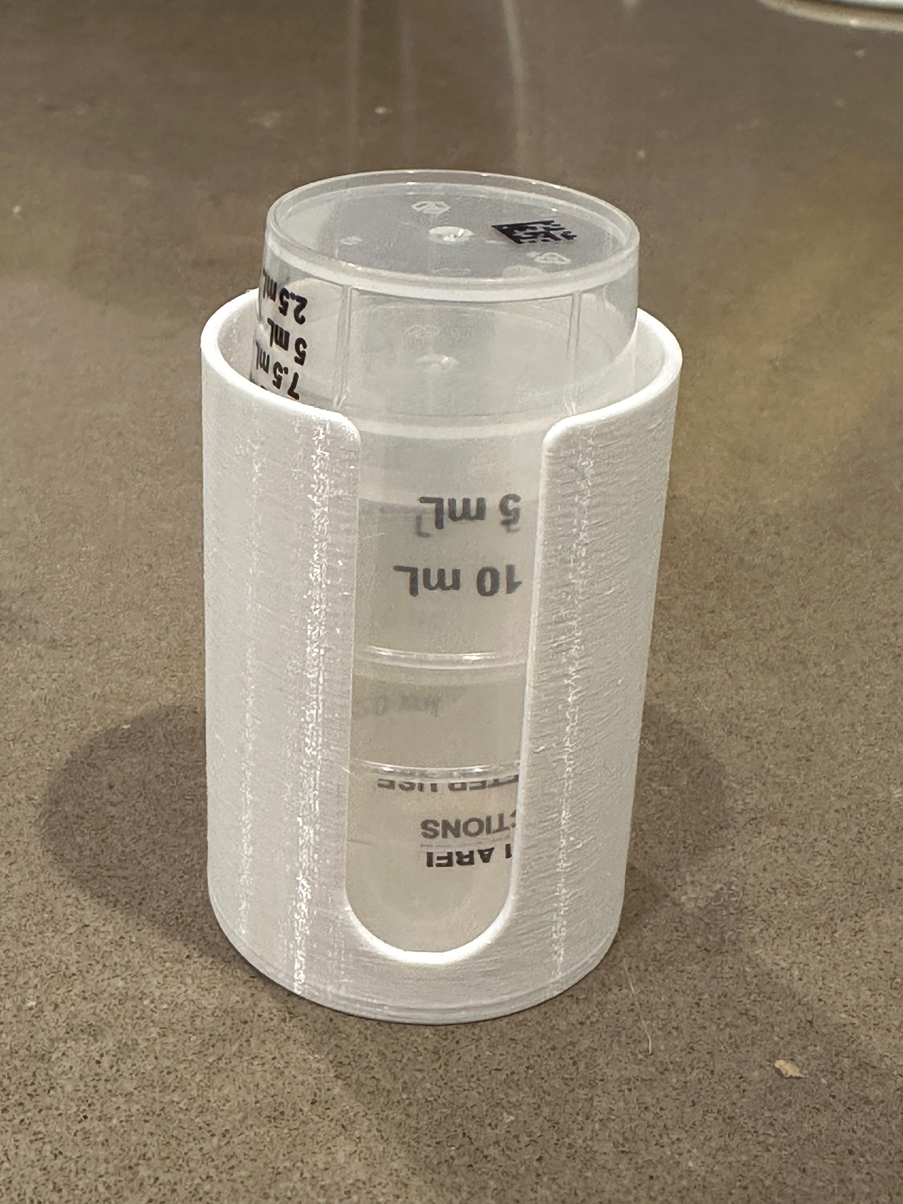 Medicine cup storage holder