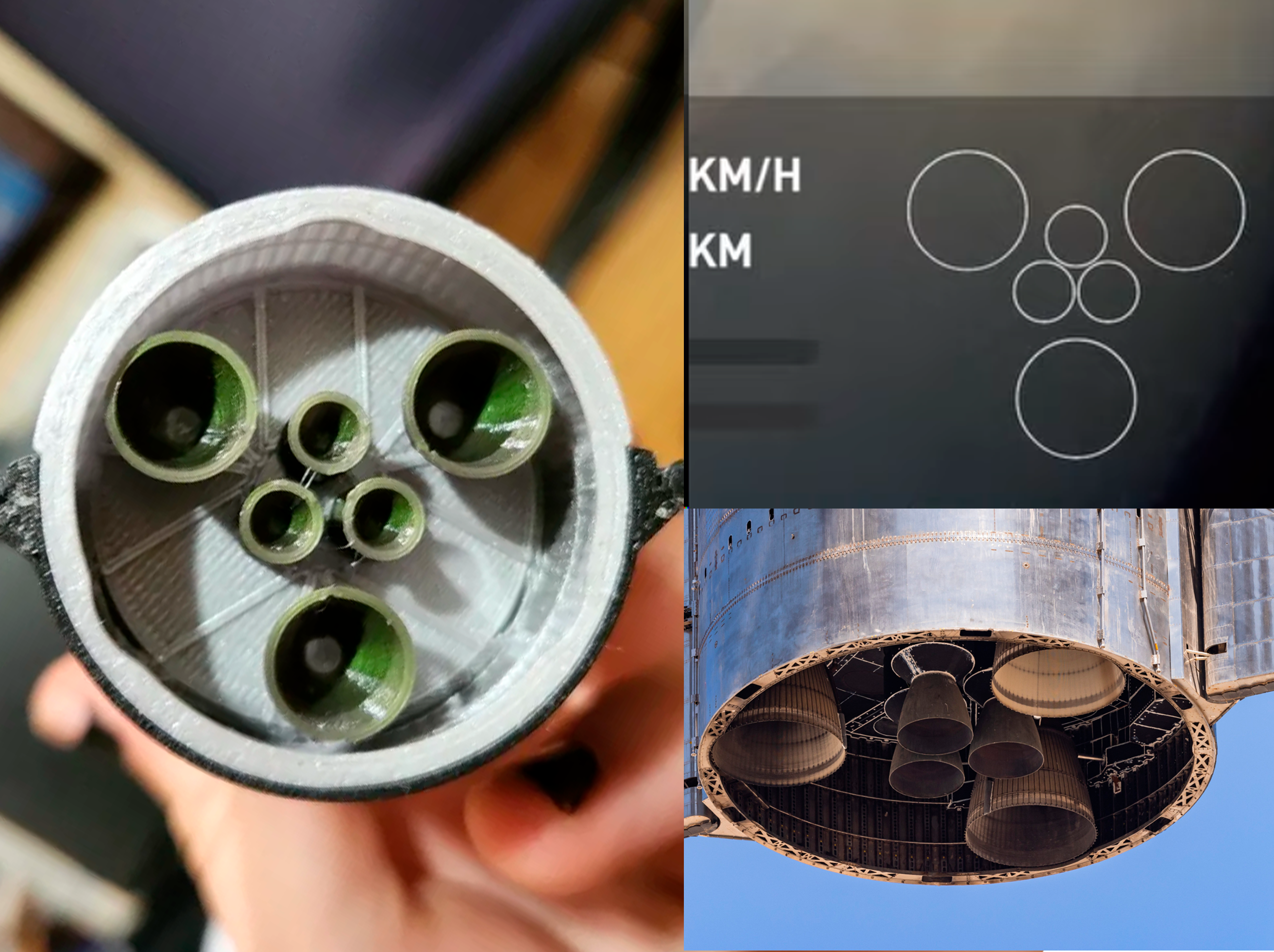 Engine section 180º rotation for B7, B10, and Ship