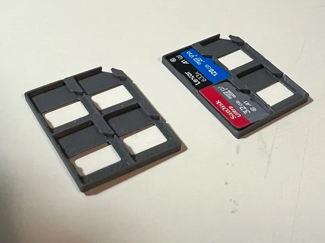 Four Micro SD card to SD card adapter