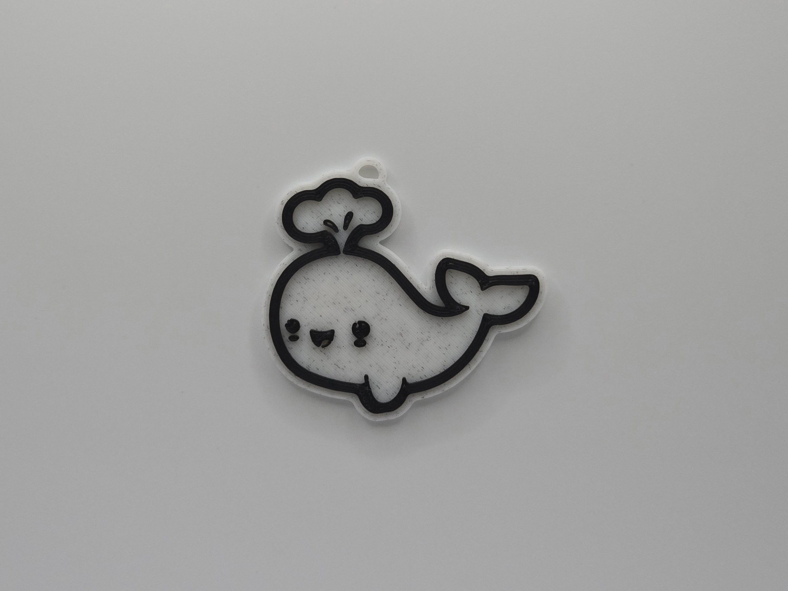 Cute Whale Keychain