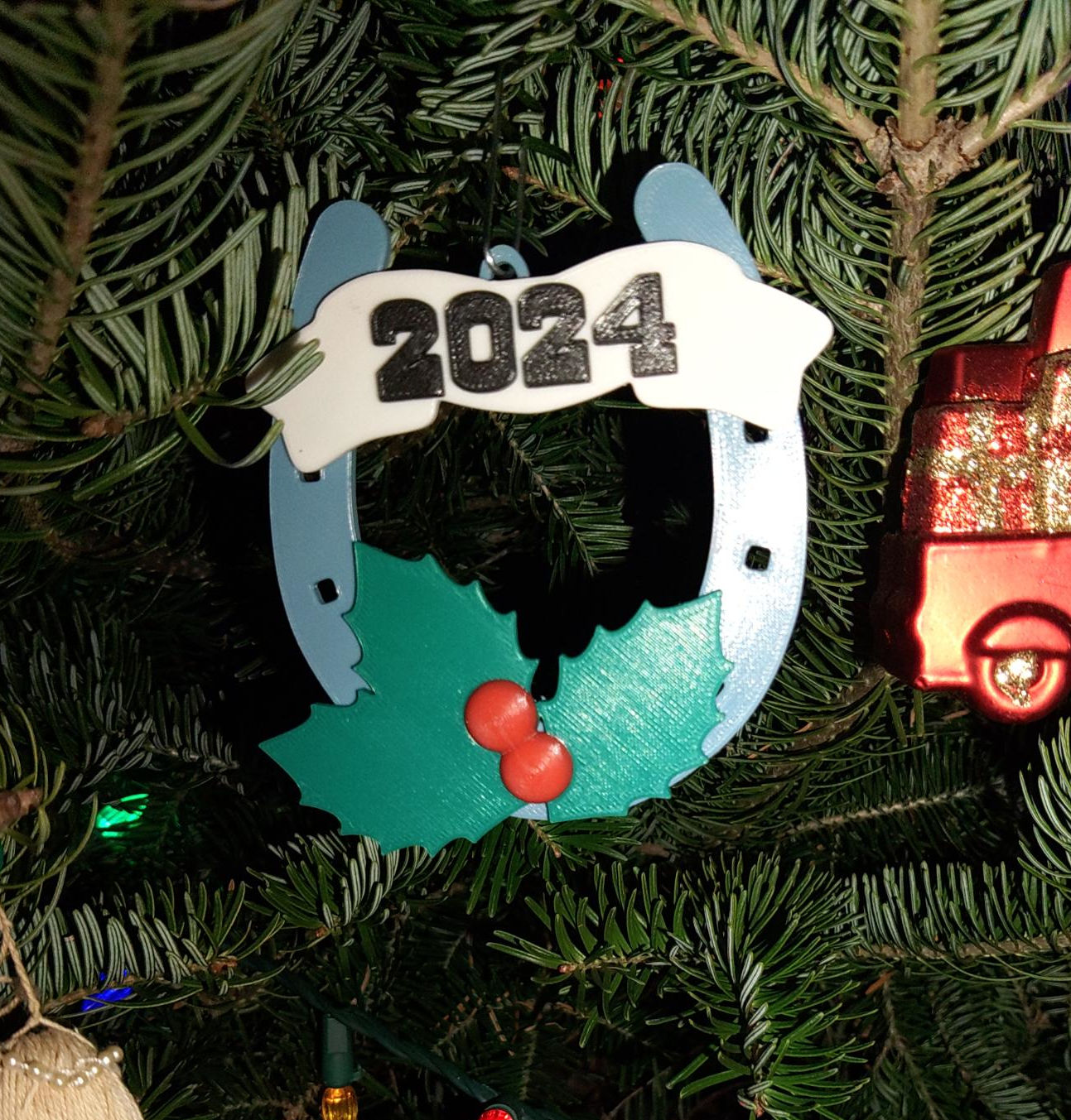 Cowboy Christmas Tree Ornament 2024