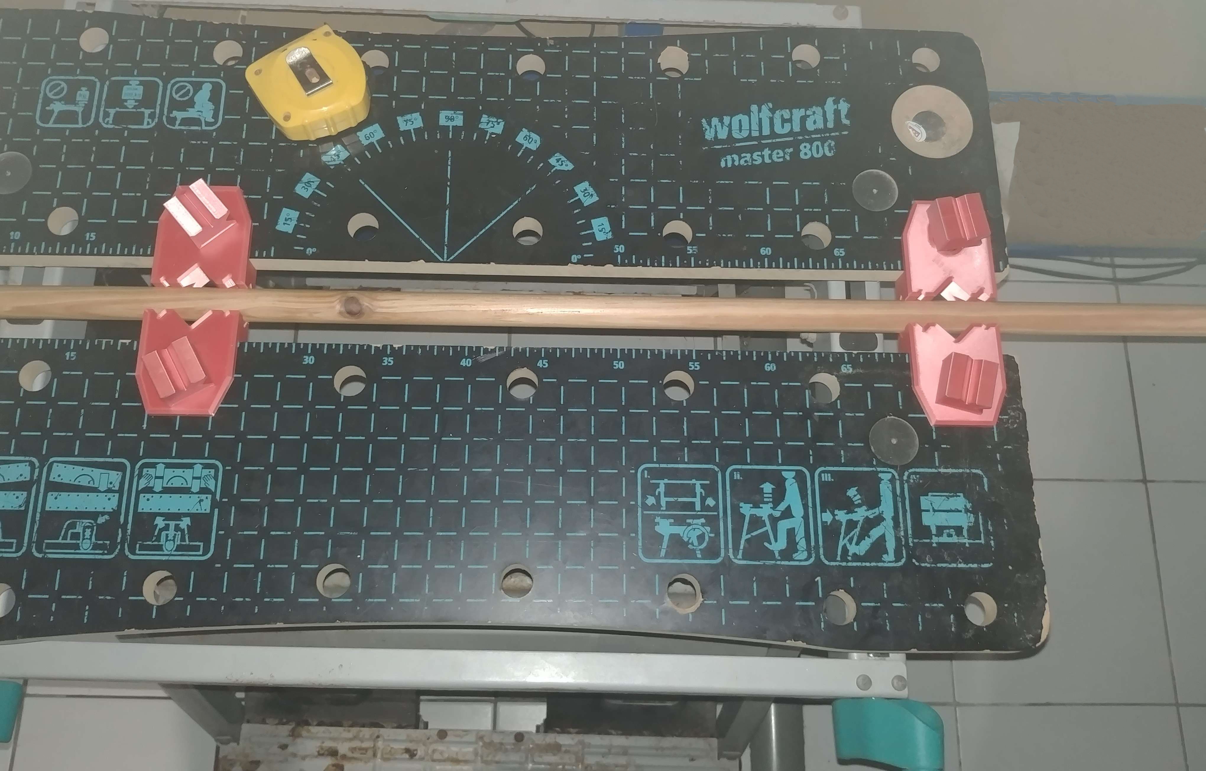 Clamping jaws for workbench 20 mm hole / Mors de serrage pour établi trou de 20 mm — miniatura 4