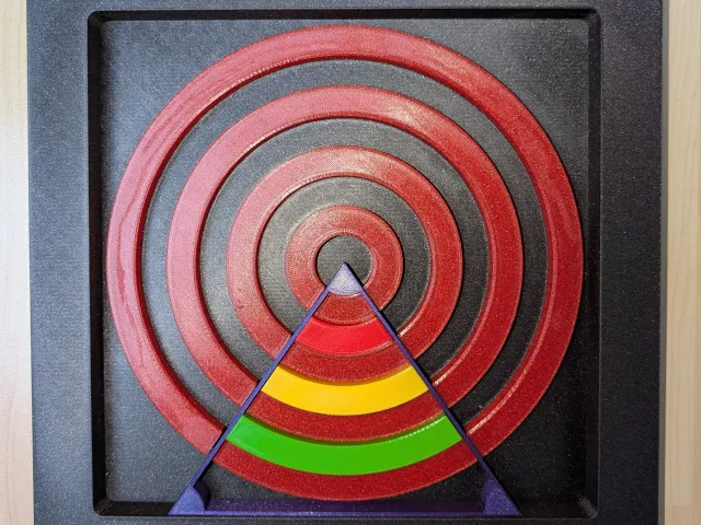 3D geometric wall art in a picture frame