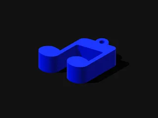 Musical note Keychain by Rikimanto99 | Download free STL model ...