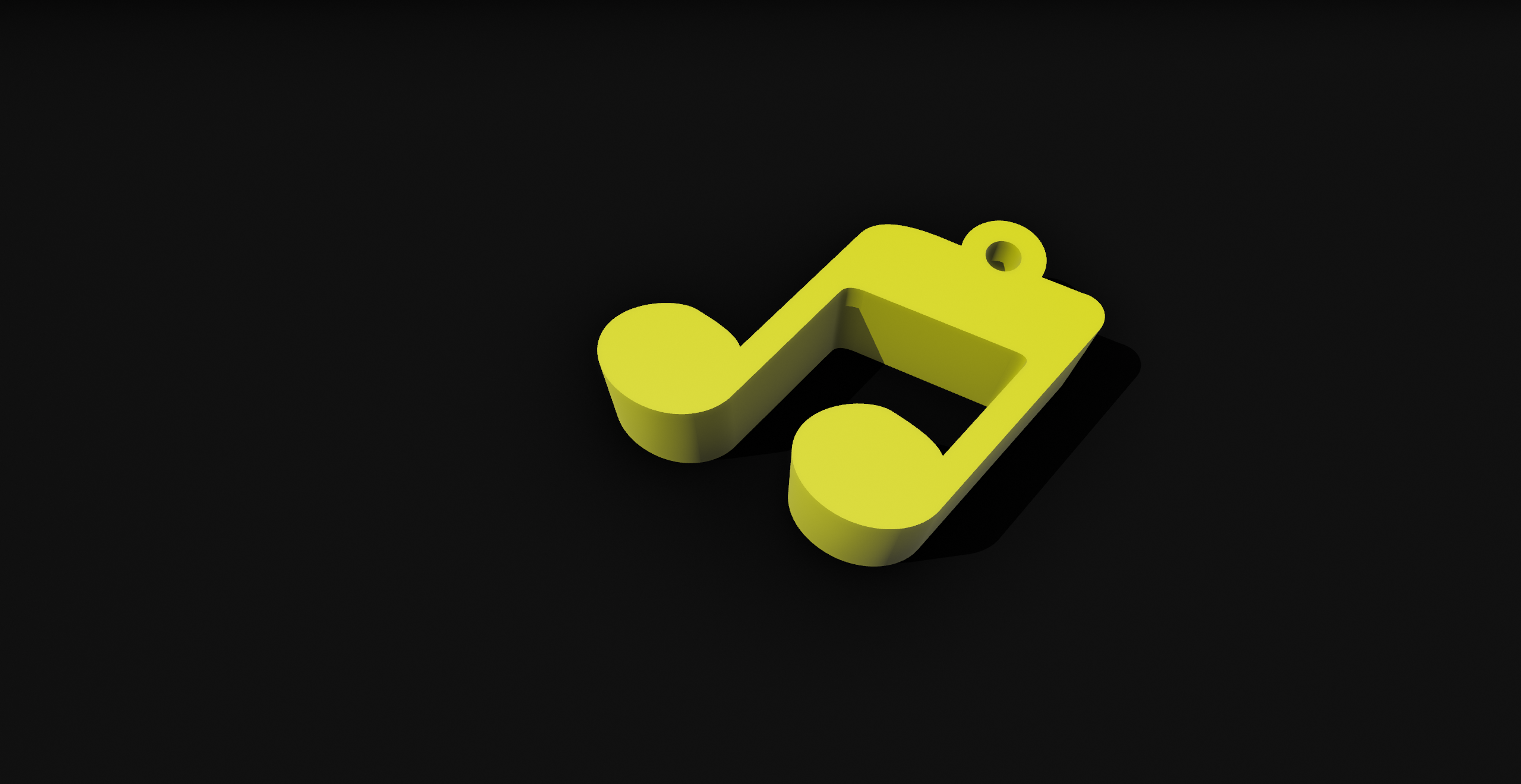Musical note Keychain