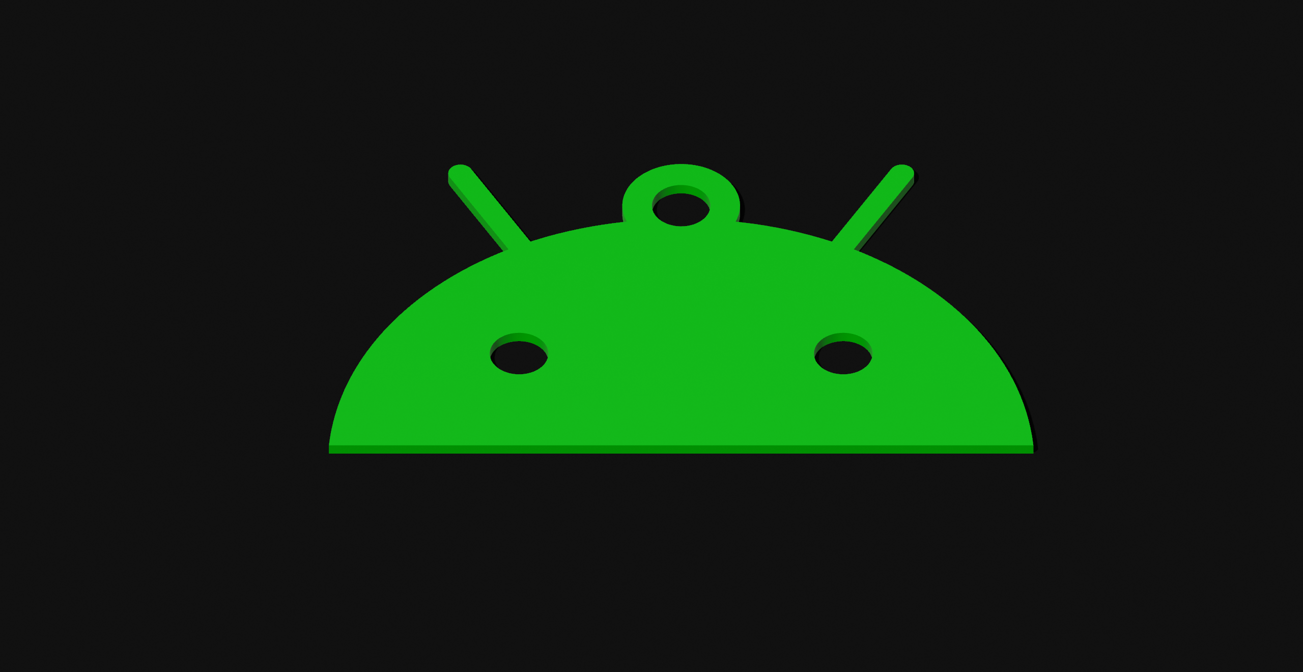 Miniatura 3 do modelo 3D Android Keychain