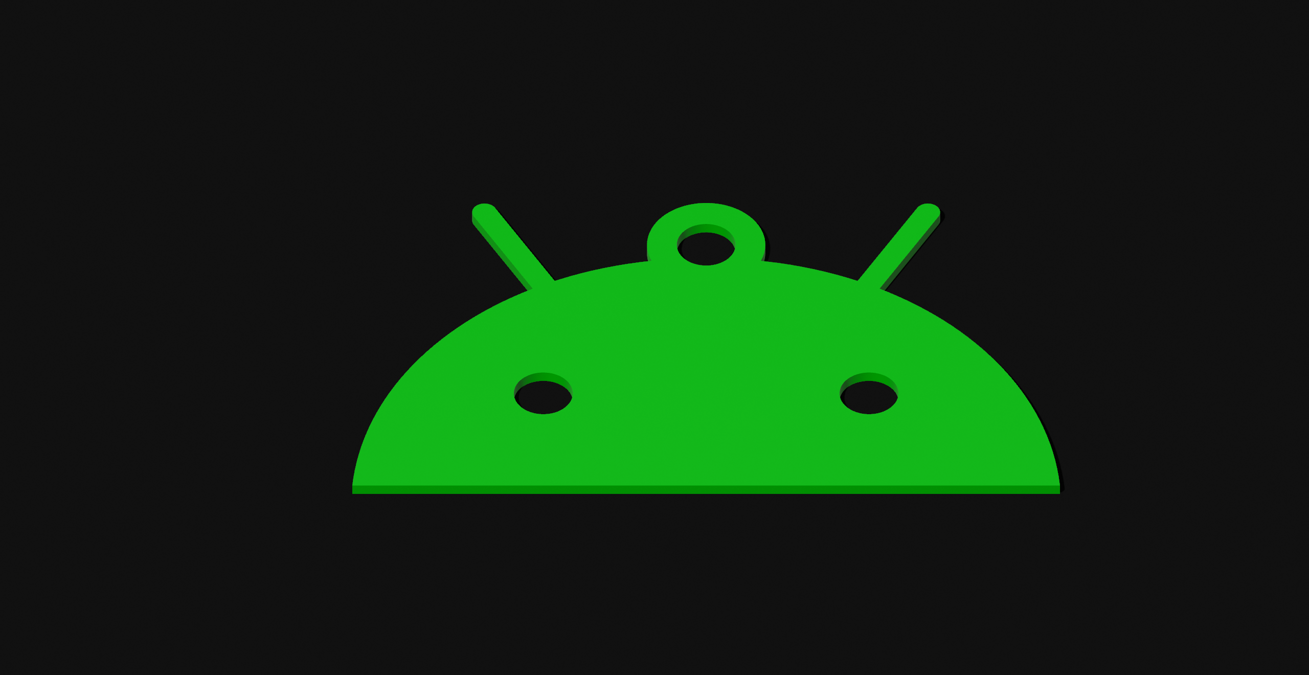Miniatura 2 do modelo 3D Android Keychain