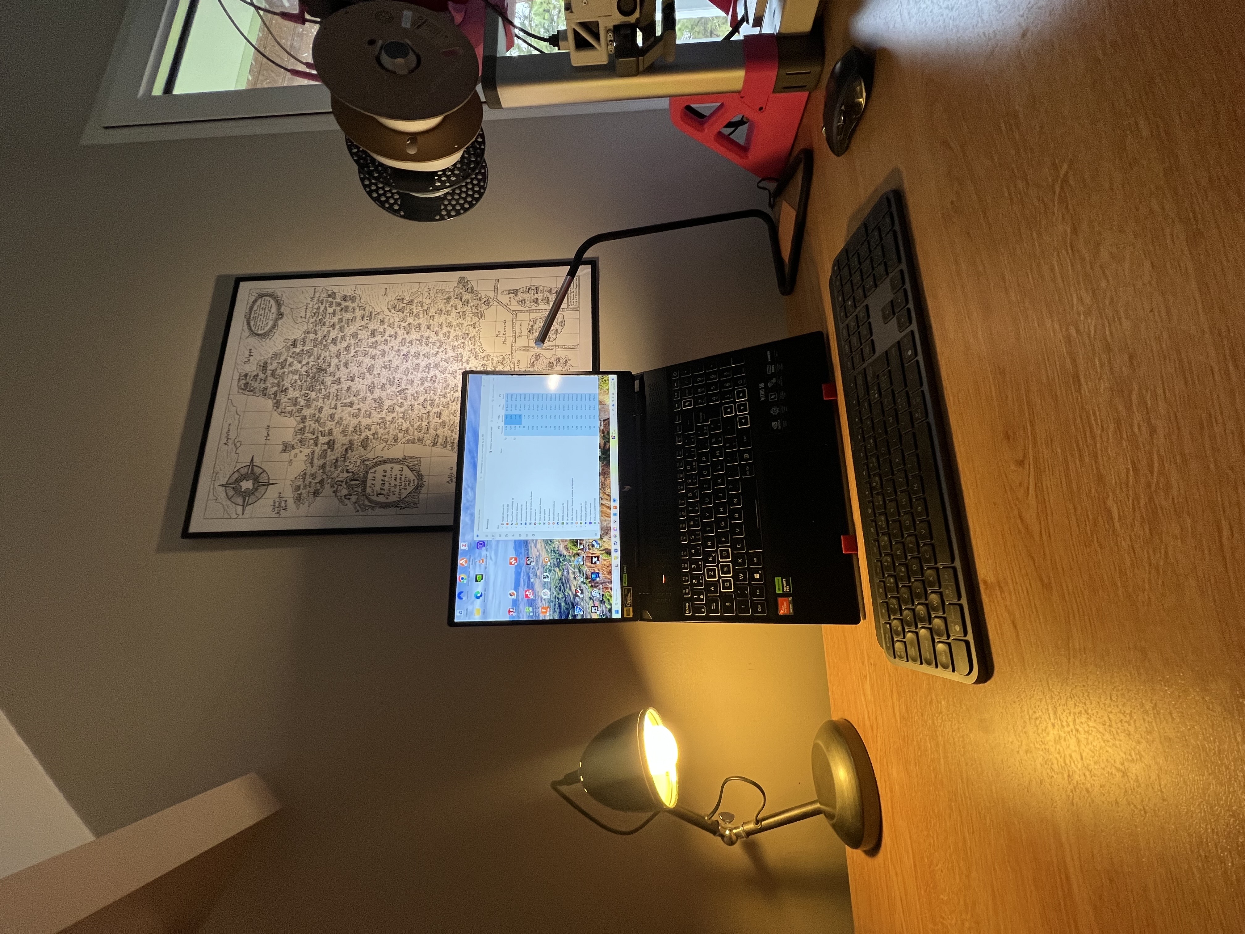 Thick laptop stand