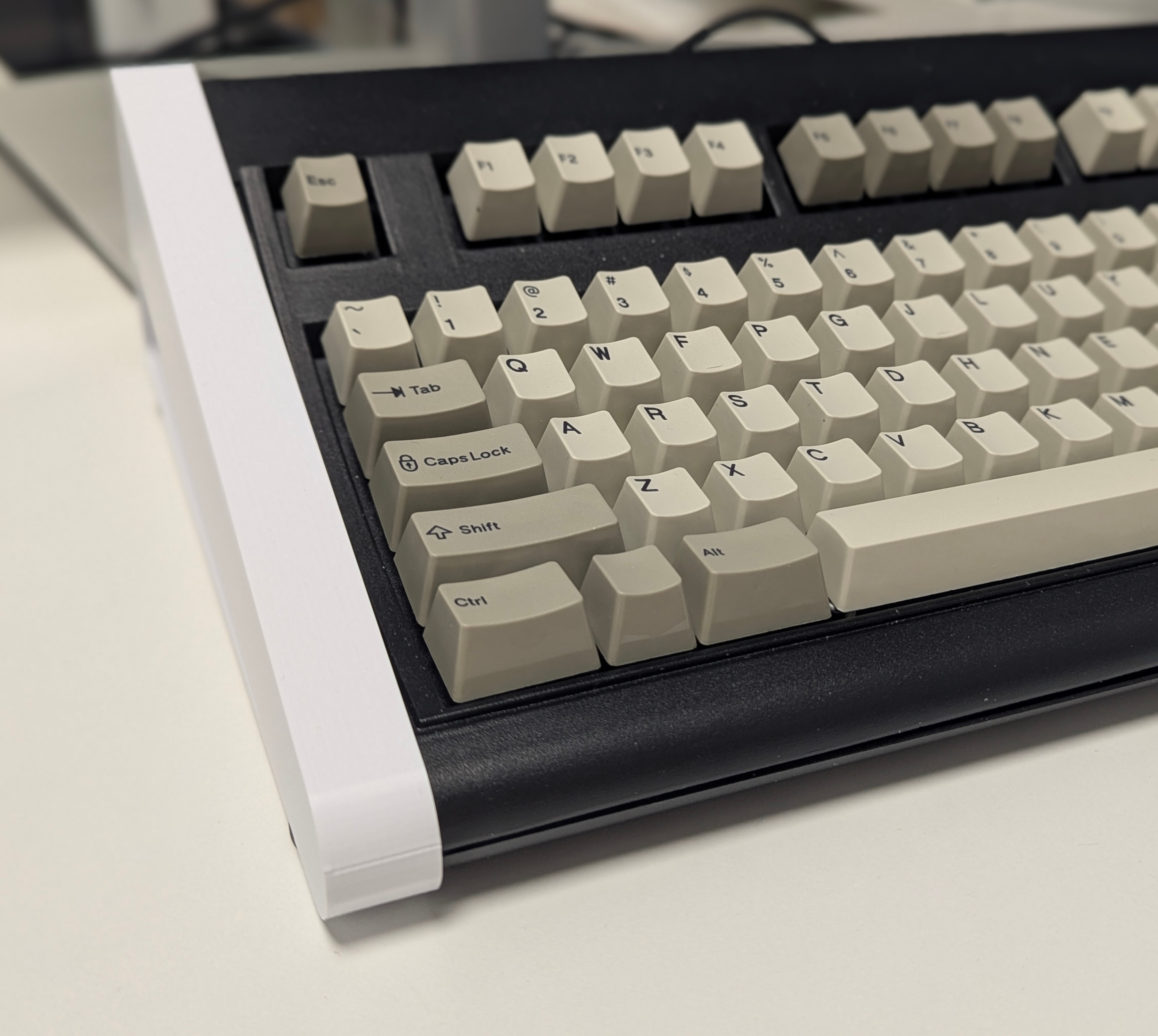 Raiser stand for Model F Labs Model FSSK keyboard
