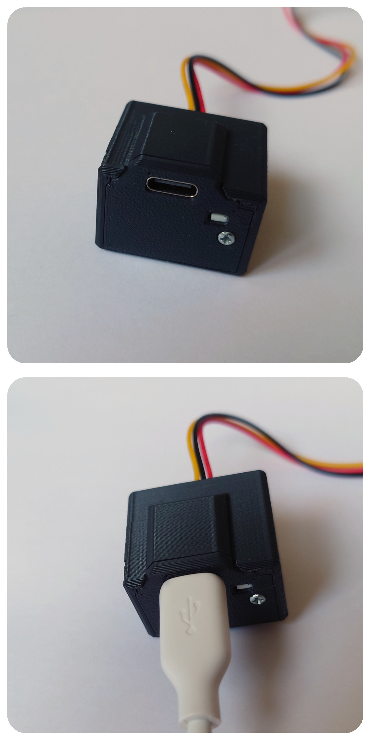 RGB LED Controller Module Case - ESP-01S WS2812 - USB-C mod