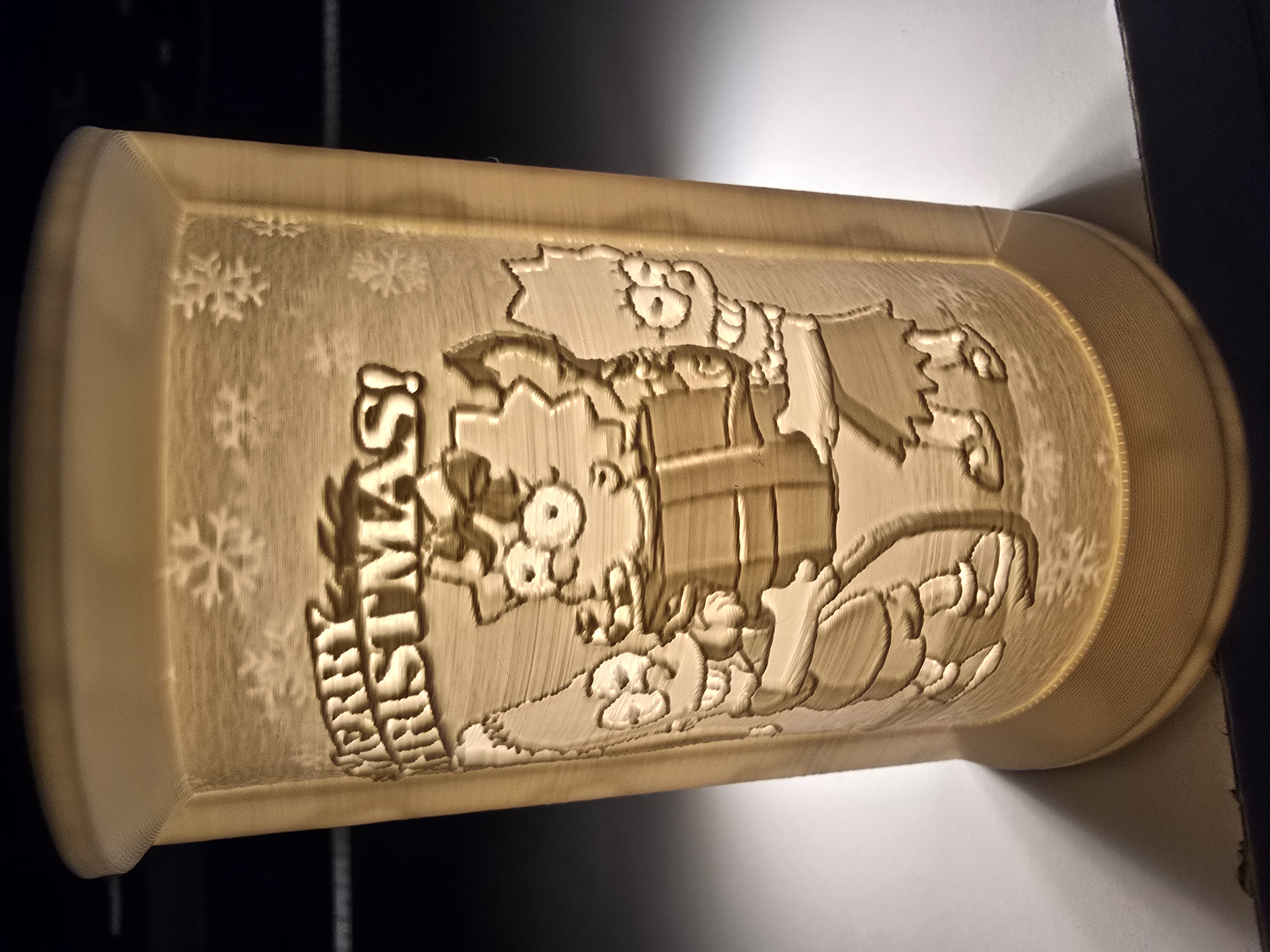 lithopane simpsons christmas