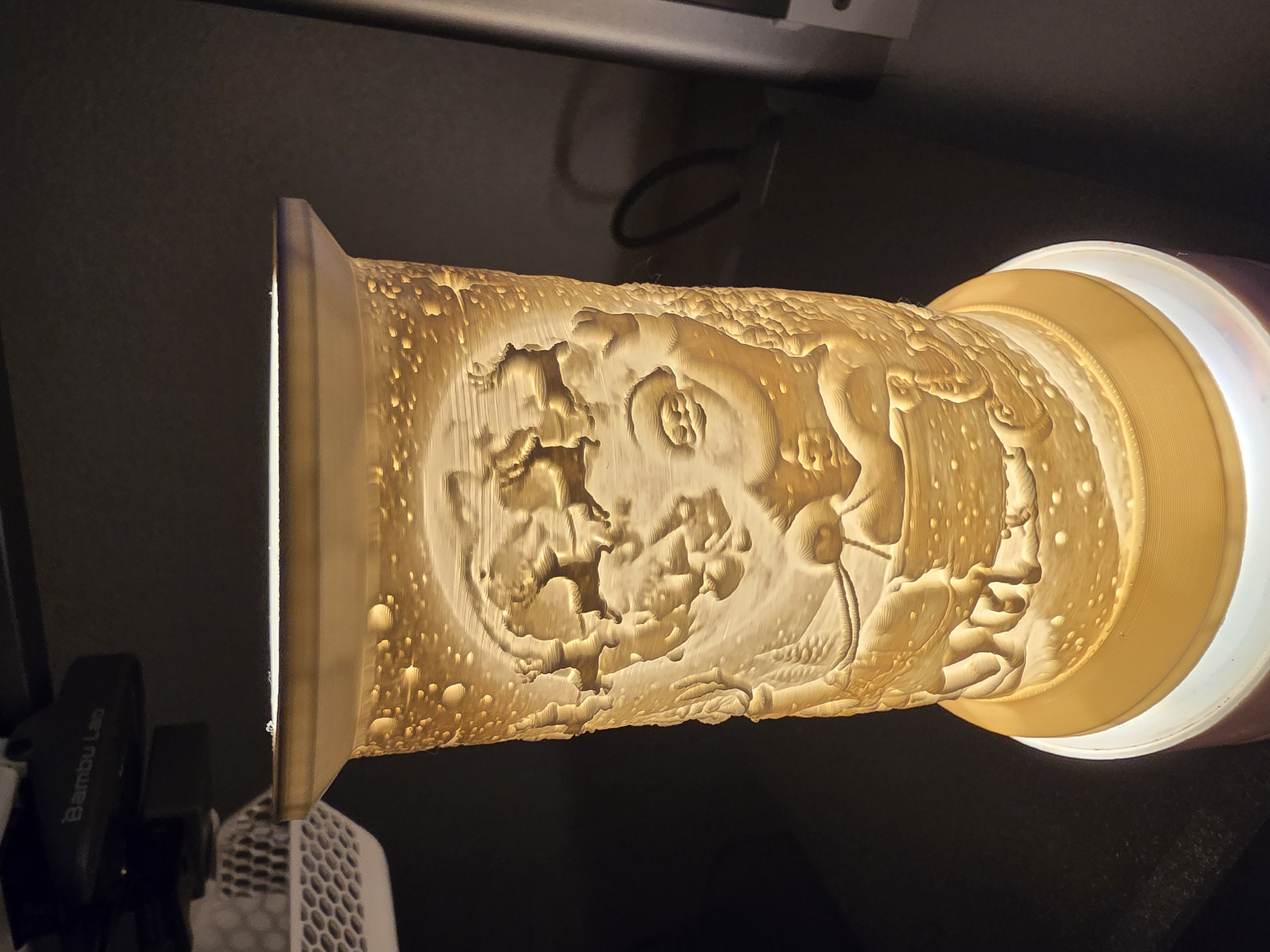 lithopane santa