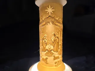 lithopane nativity of jesus