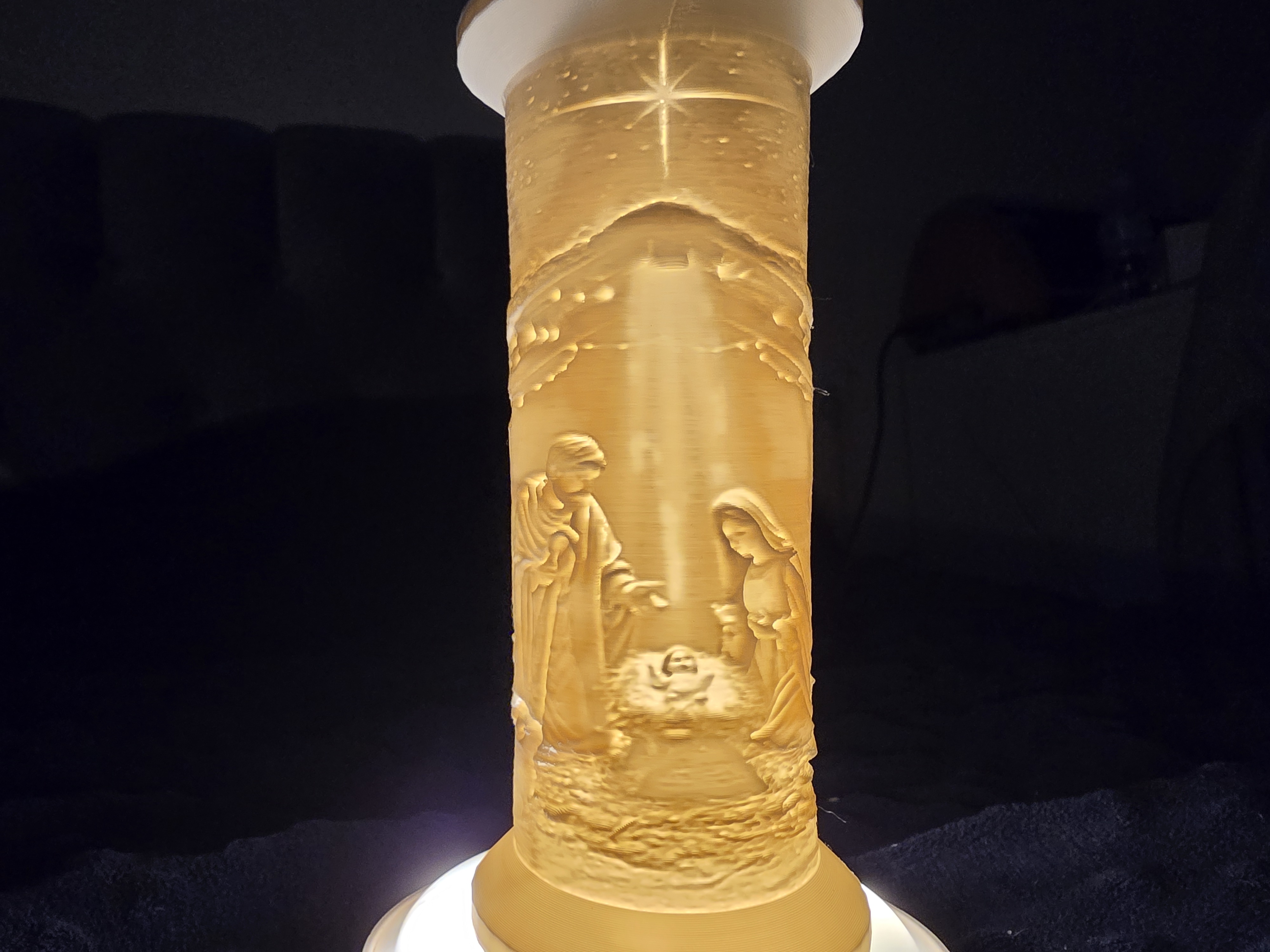 lithopane natitivy of jesus