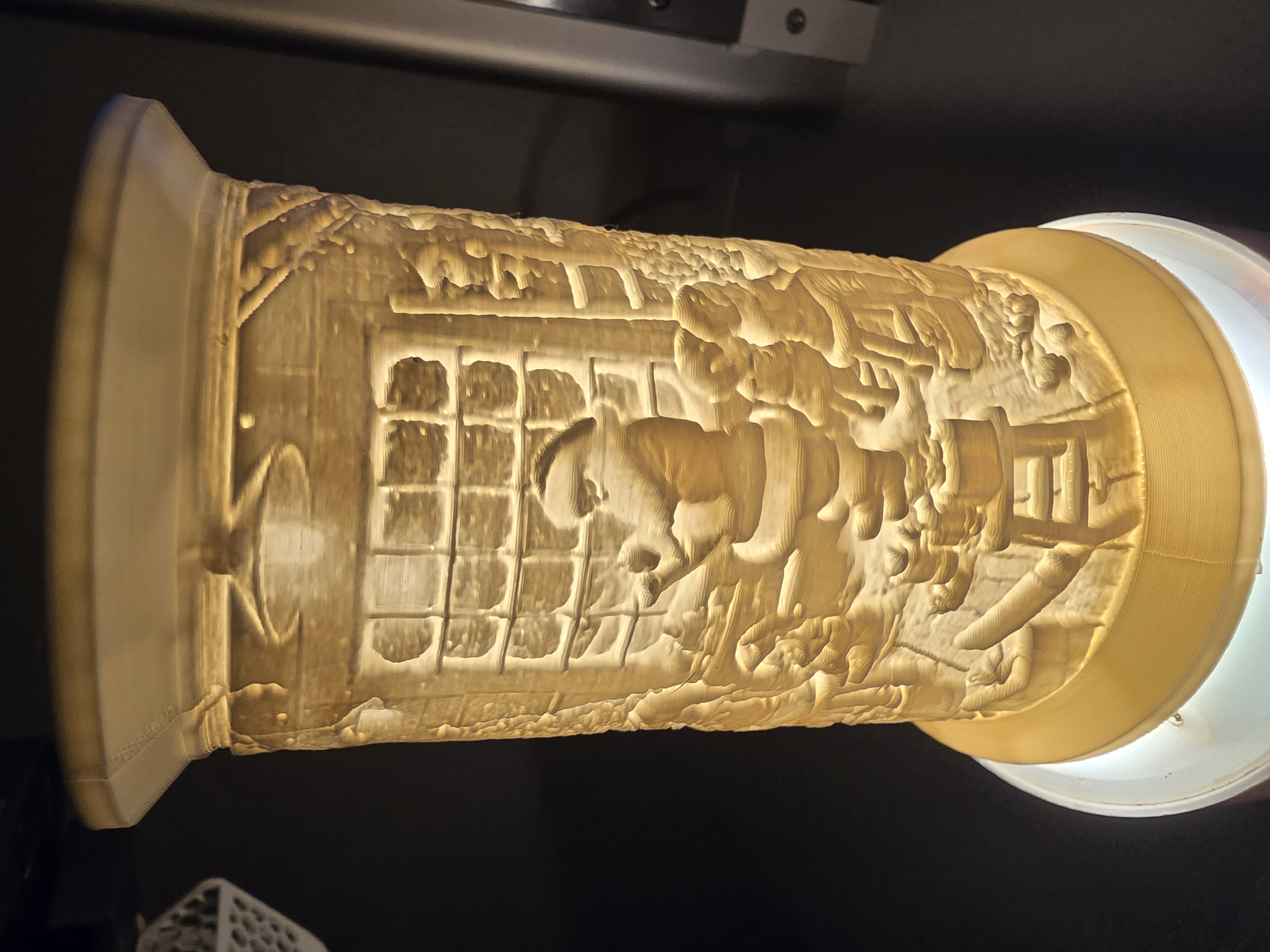lithopane  christmas dwarfs workshop