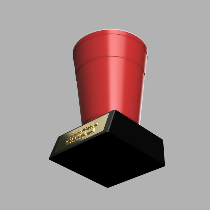Miniatura 3 do modelo 3D Beer Pong Trophy