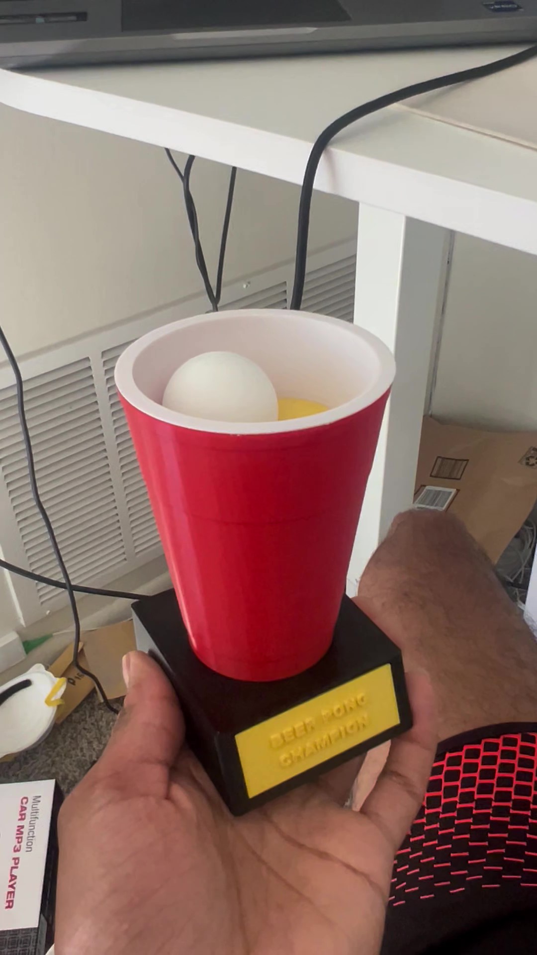 Miniatura 7 do modelo 3D Beer Pong Trophy