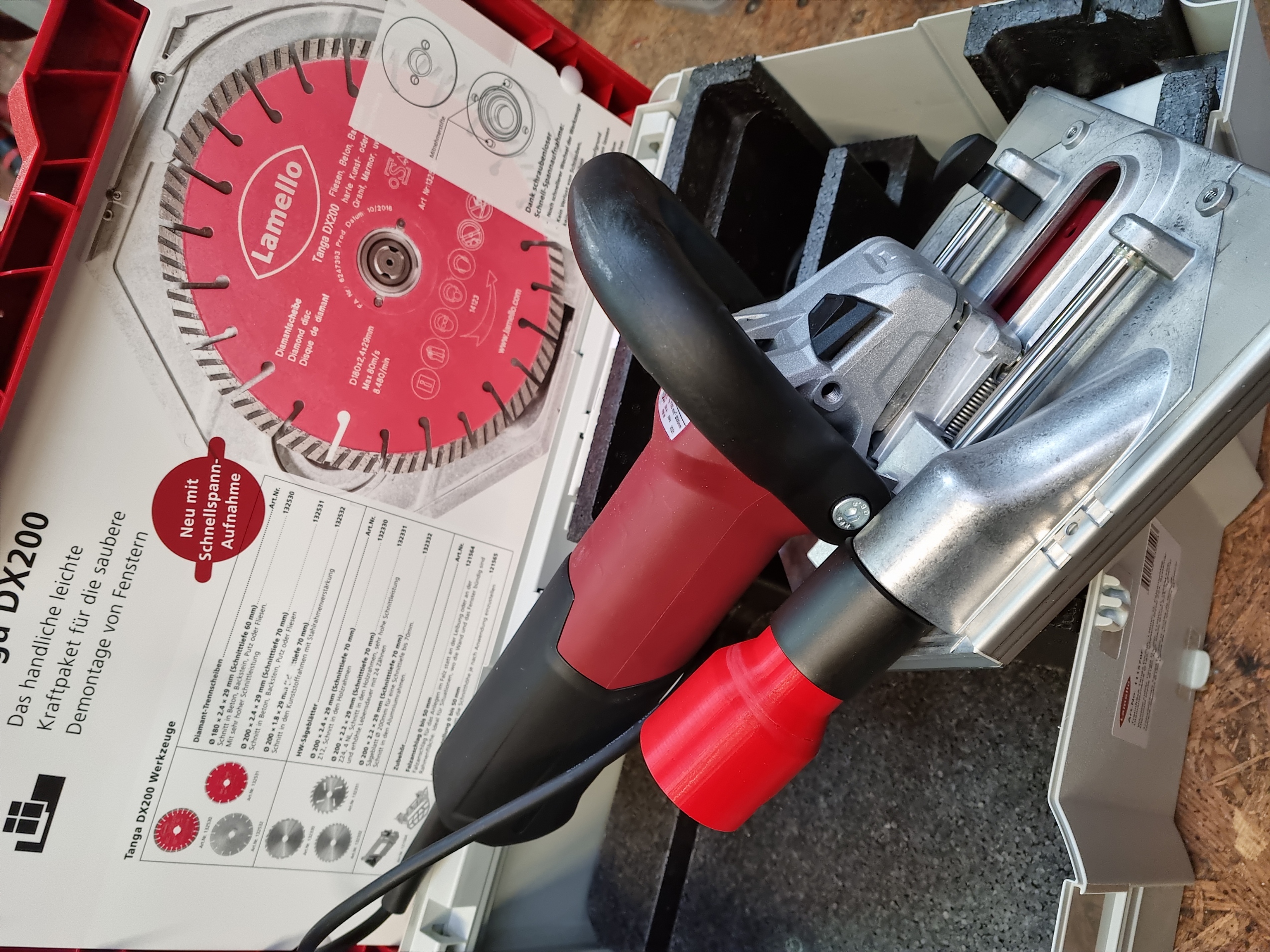 Absaugadapter für Baier BSS506 - Lamello Tanga DX200