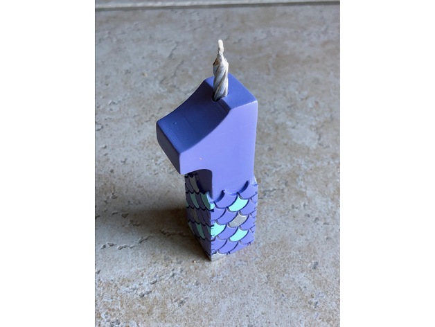 Mermaid Themed Birthday Candle Holder