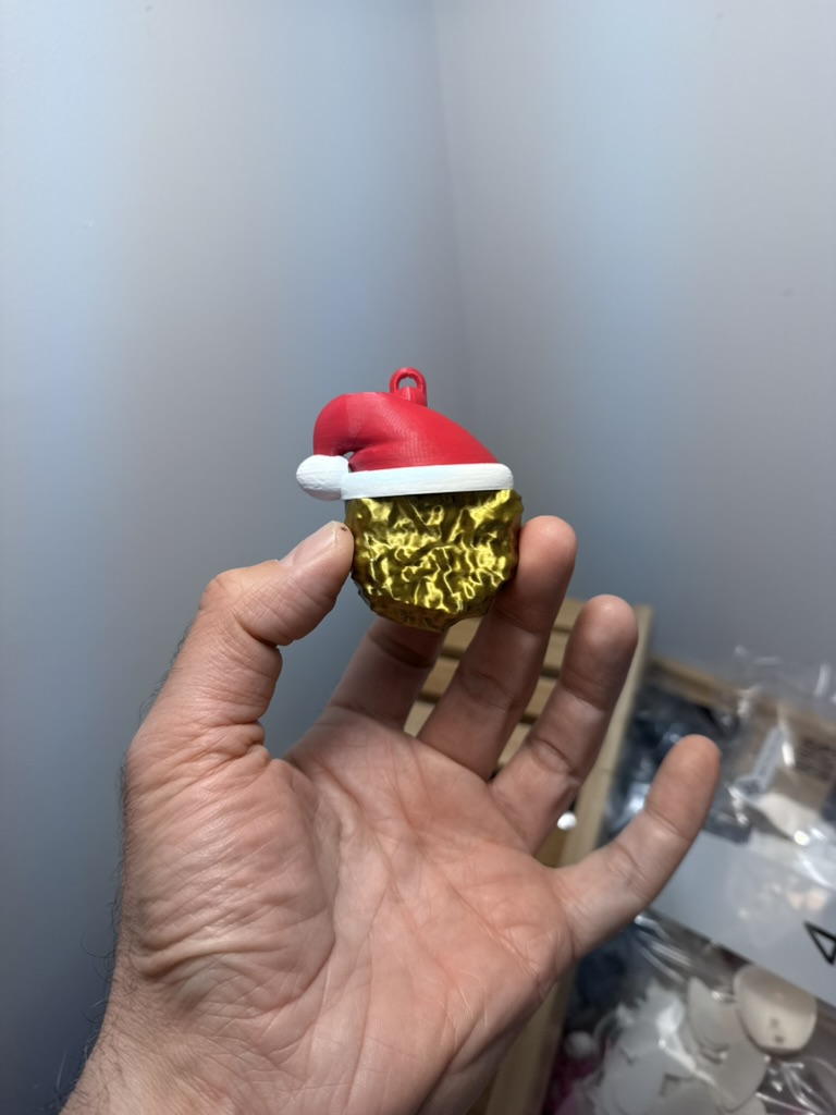Chicken Nugget Ornament - split