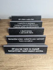 Yet another desk plate signs