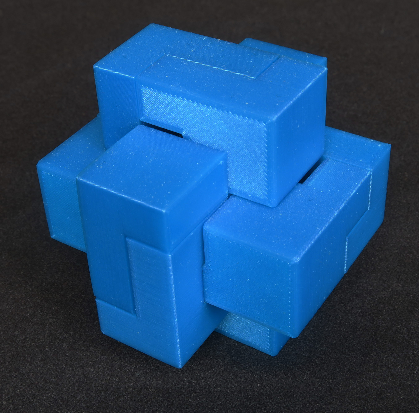 Overlapping 6-Piece Burr Puzzle