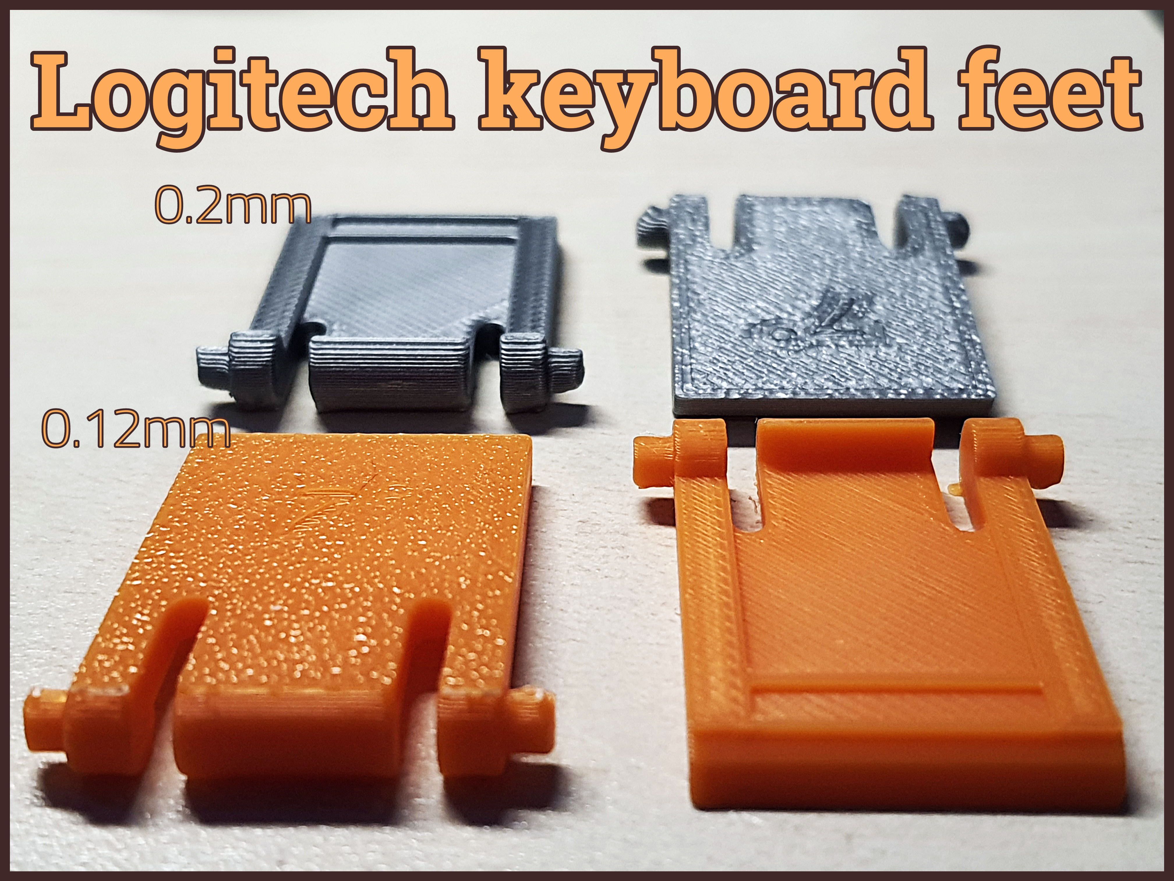 Logitech keyboard feet