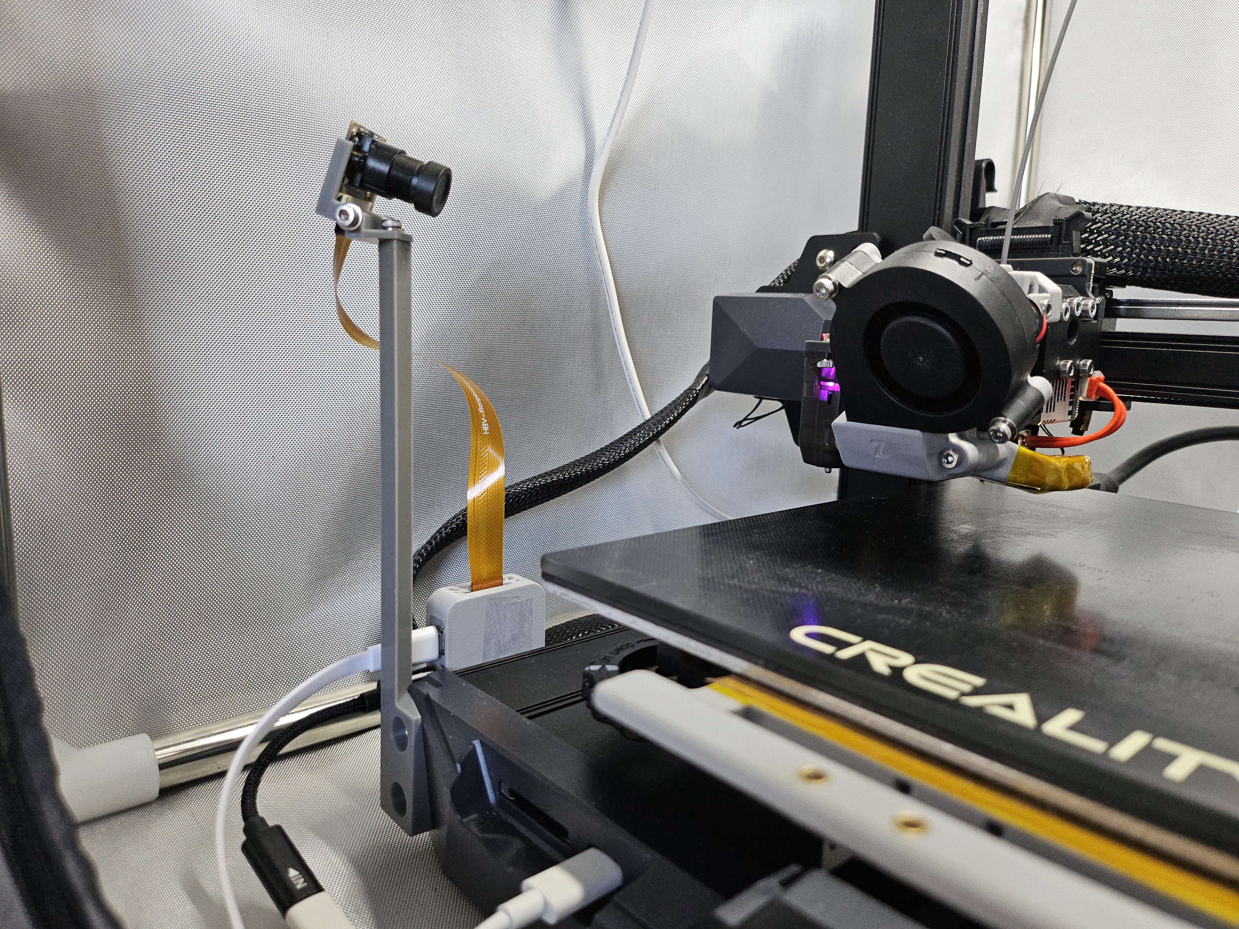 Adjustable Ender3 S1 Pi Klipper Camera Mount