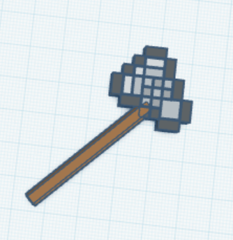 Miniatura 2 do modelo 3D Dummy 13 minecraft weapons