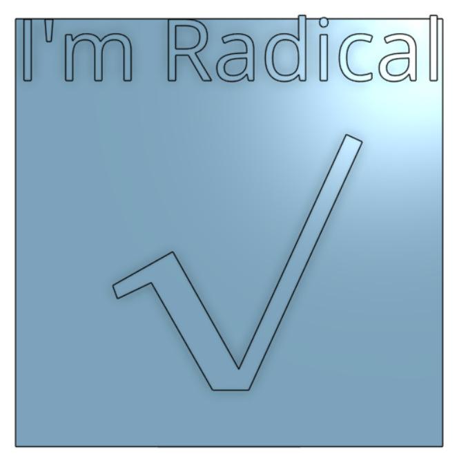 Radical Symbol Sign