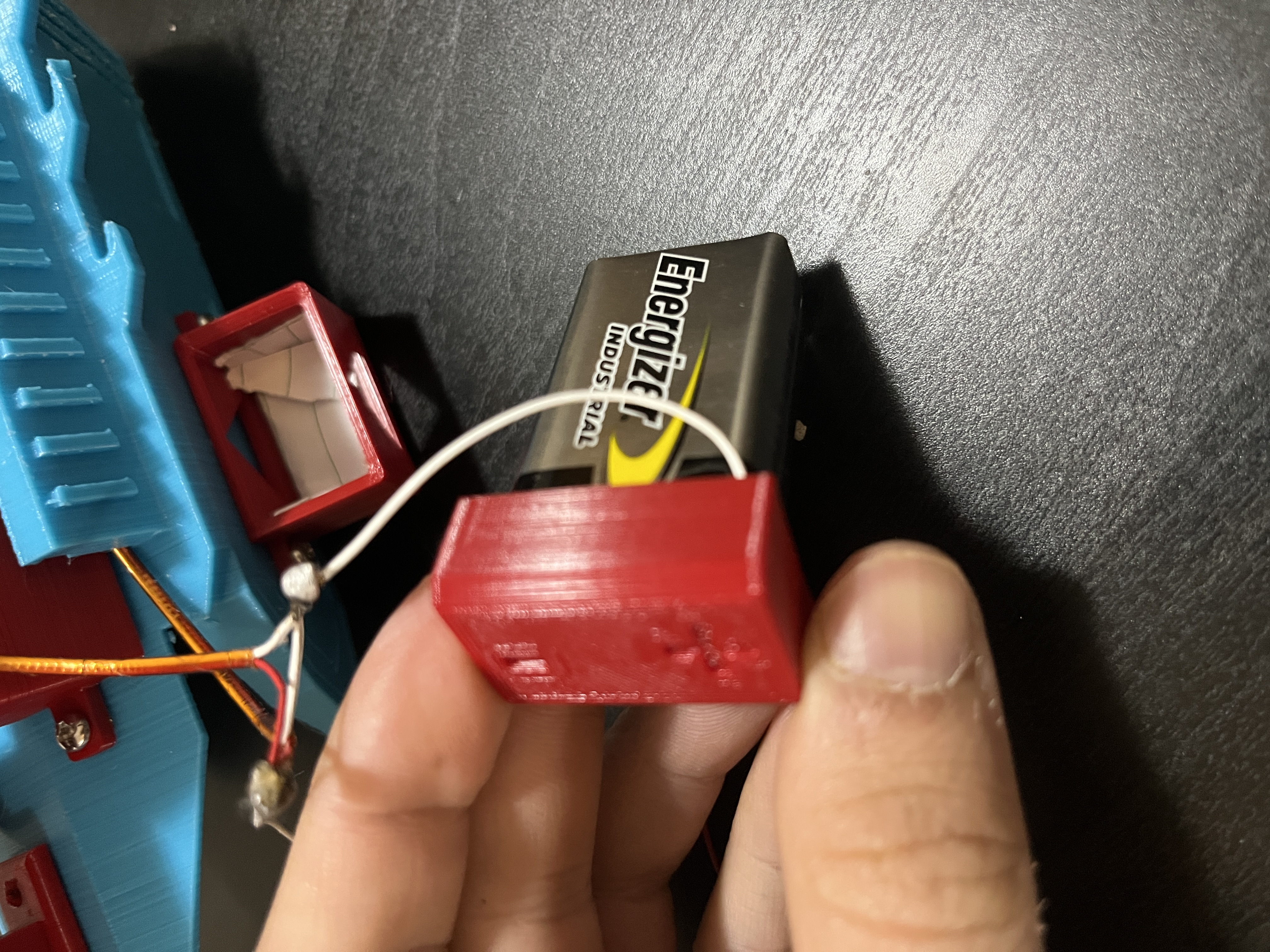 Battery wire connector 9V