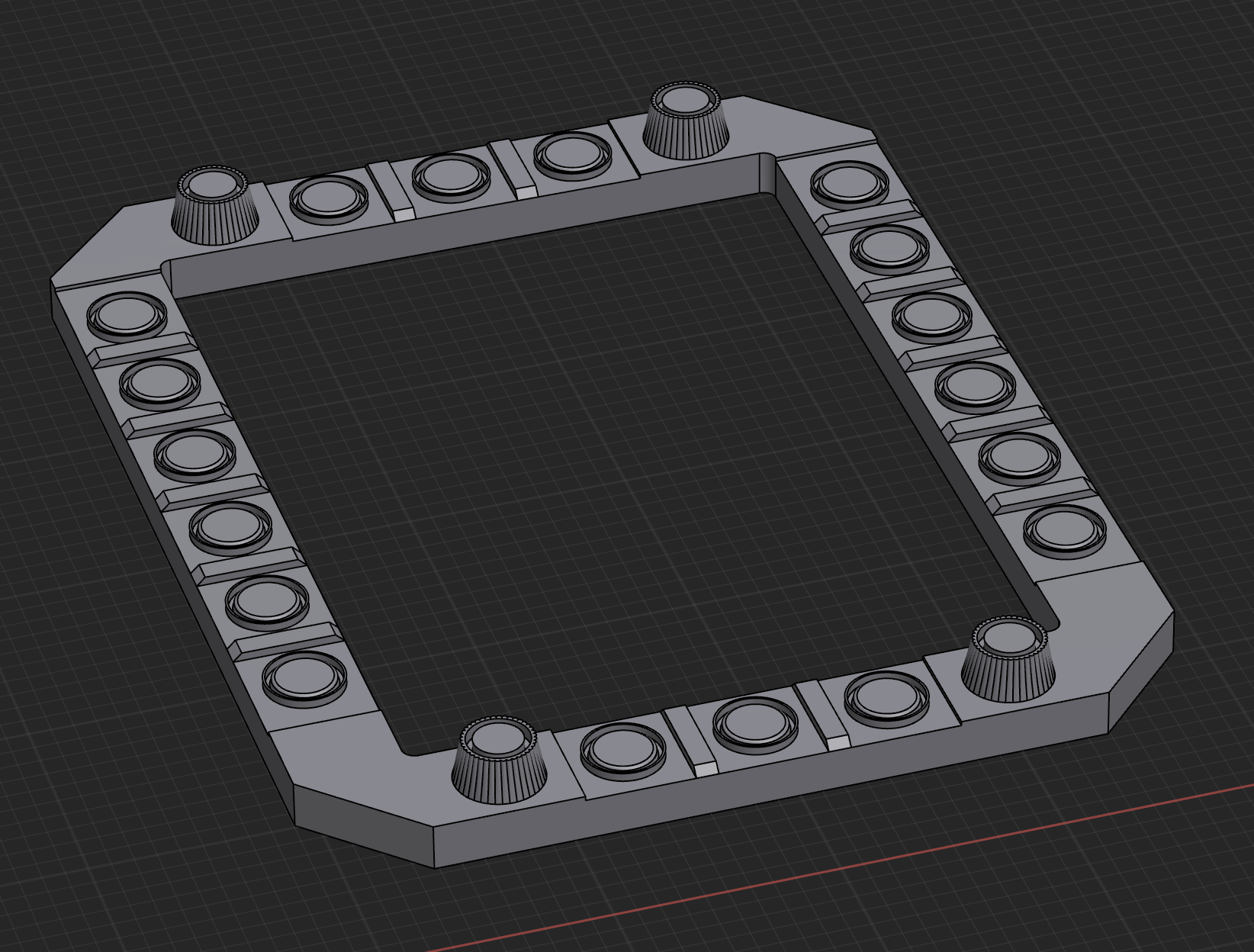 Cockpit MFDs and buttons