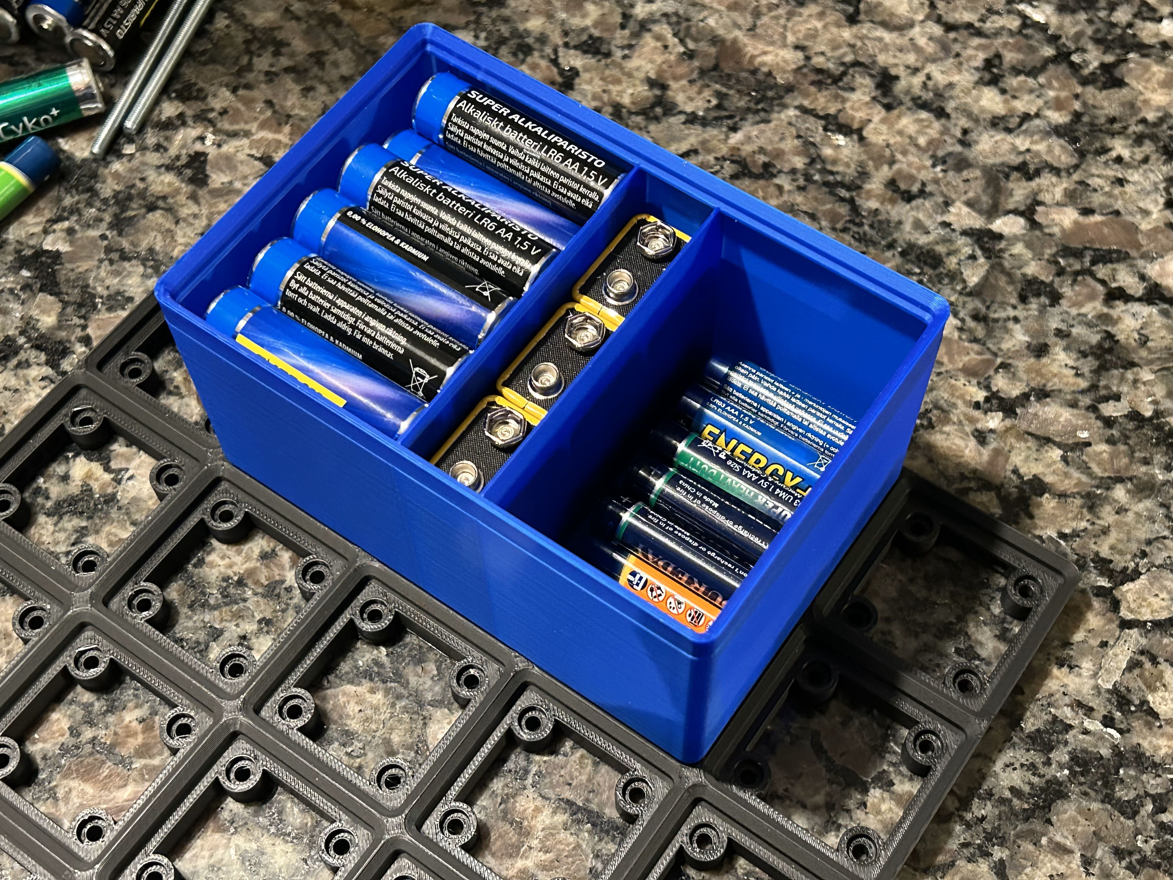 Gridfinity Battery Storage Box 2x3x9