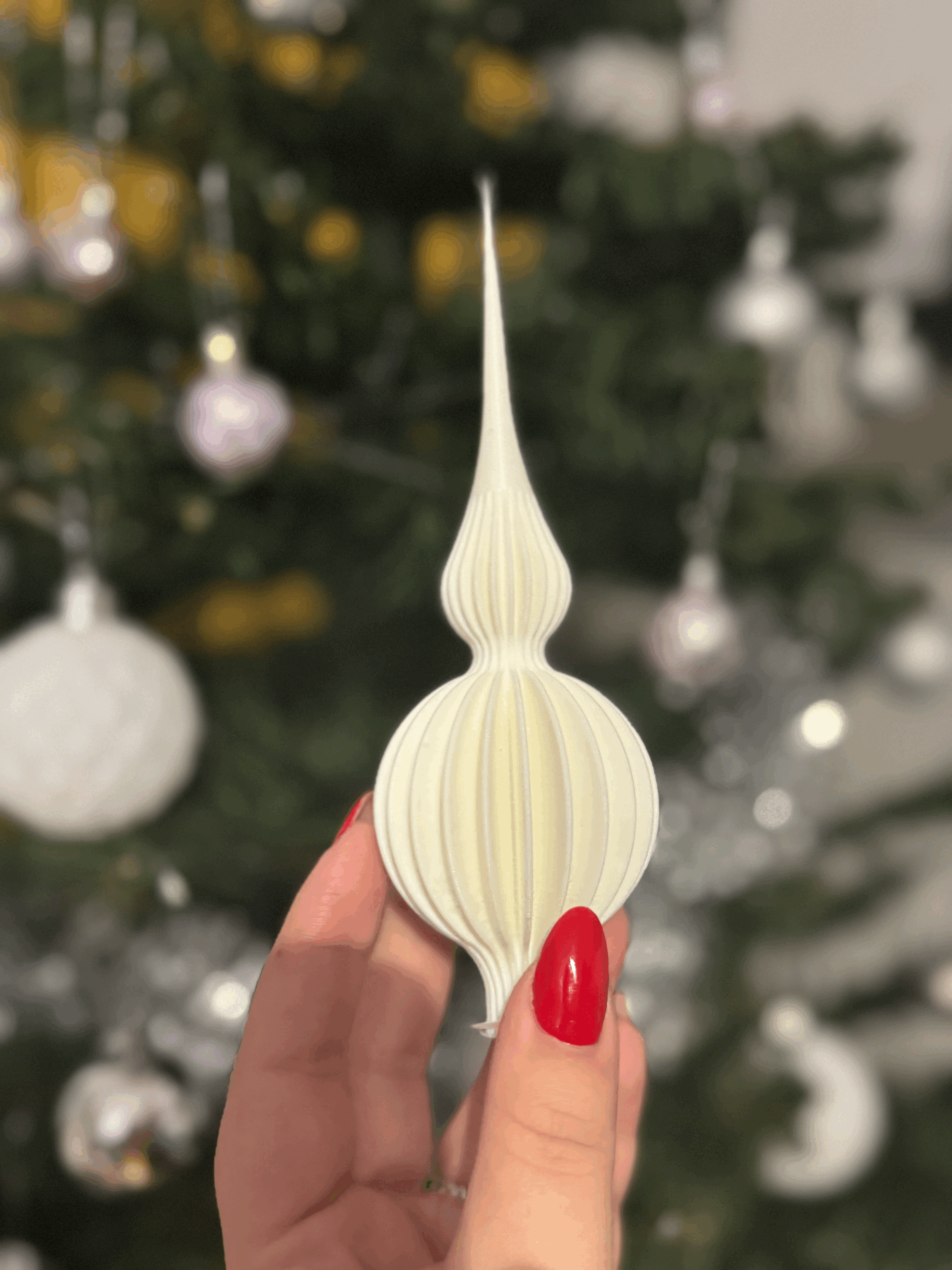 Christmas tree classic topper - Vianočná pika na stromček