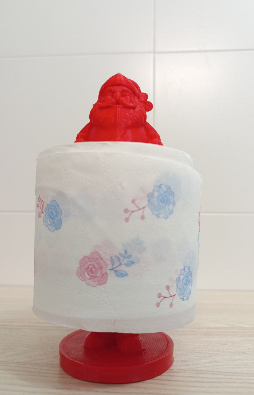 santa toilet paper support