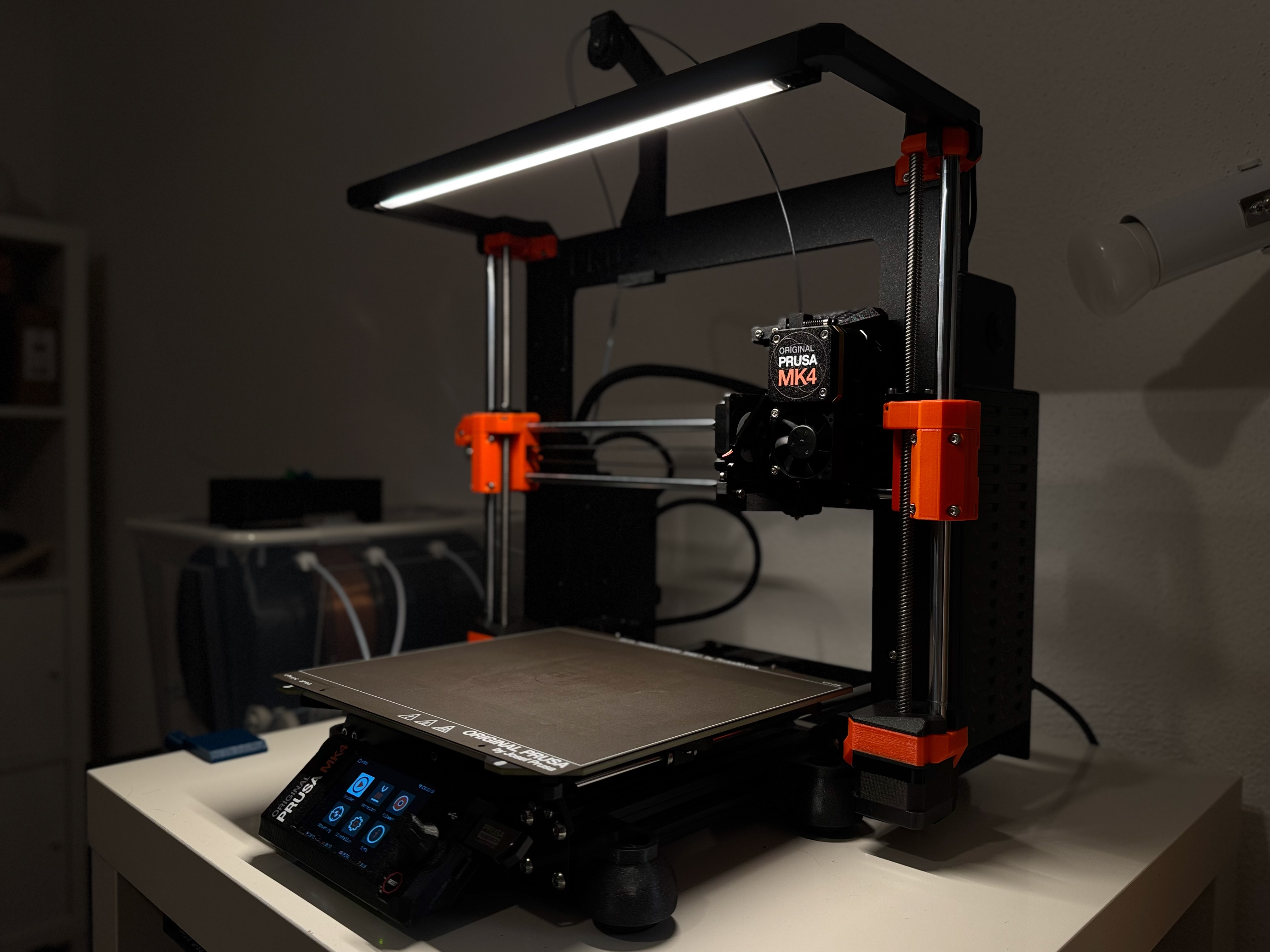 Prusa MK4/MK4S Snap-On Light Mount for IKEA SKYDRAG/SILVERGLANS