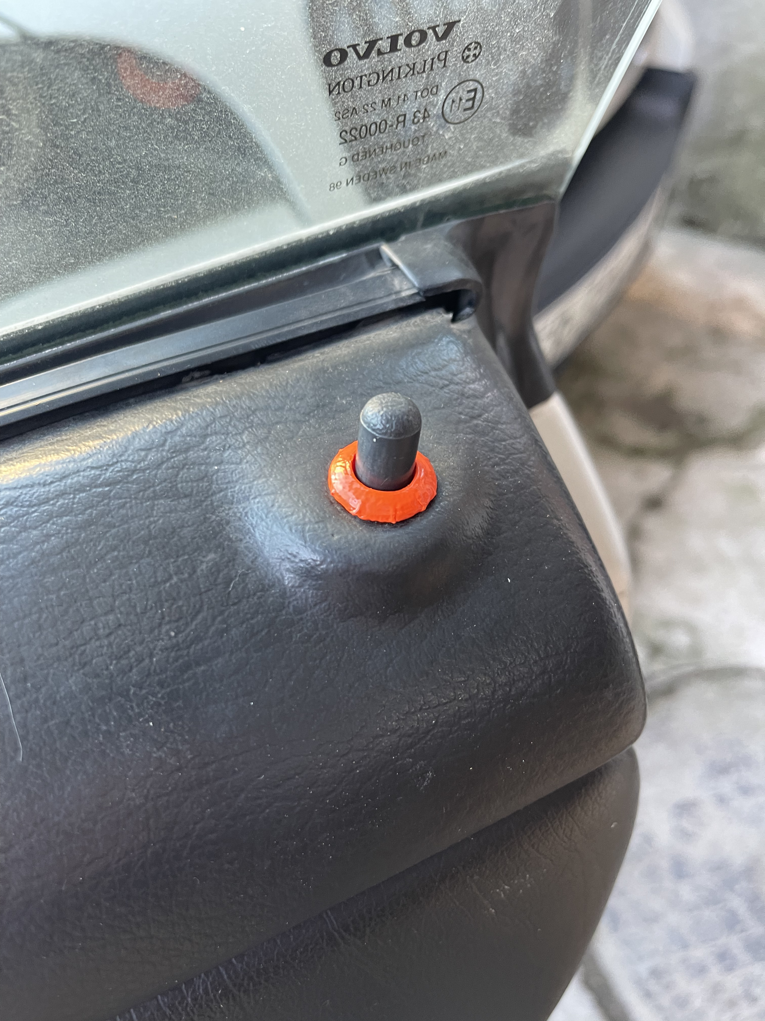 volvo c70 door lock knob bezel