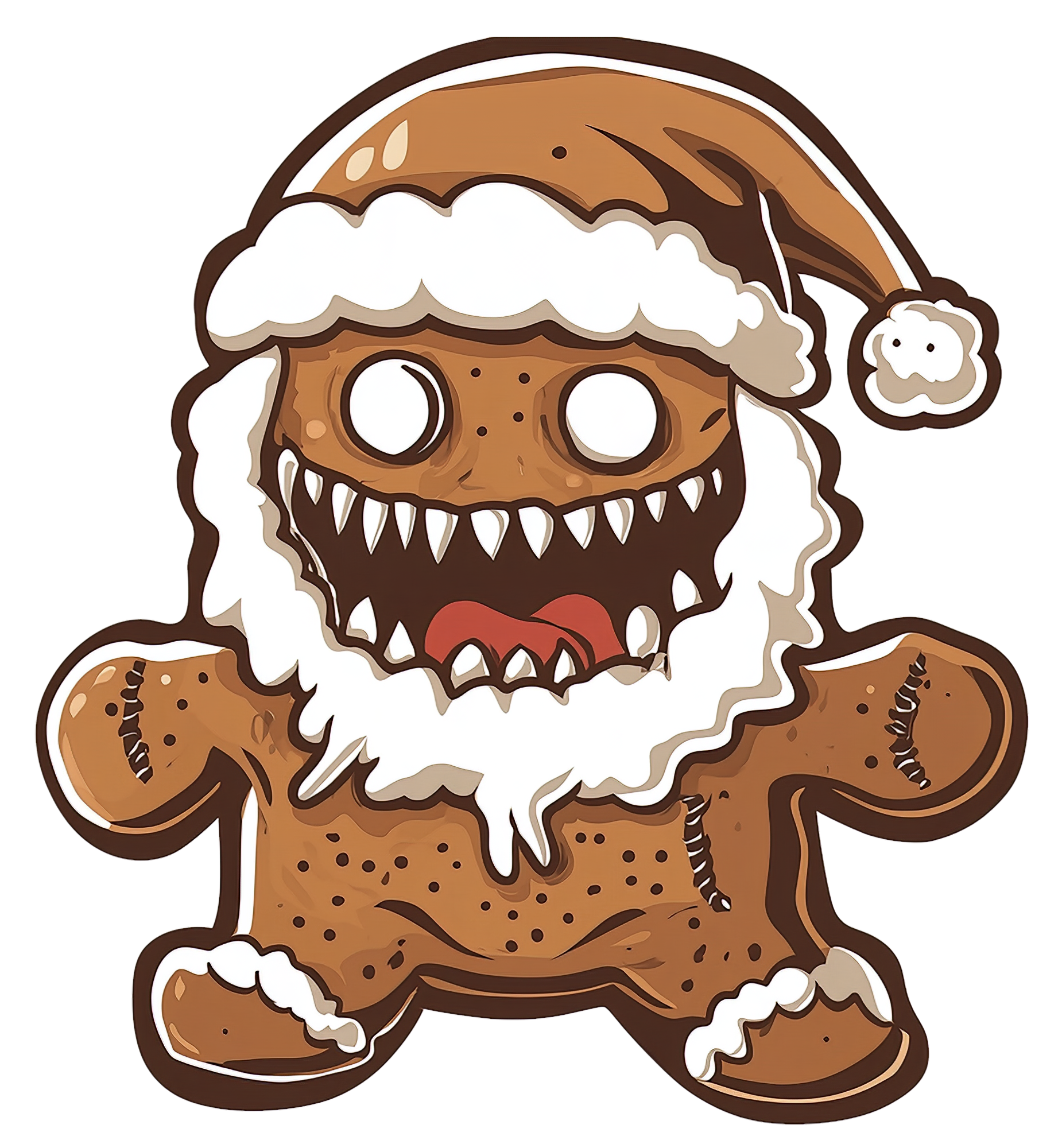 Crazy gingerbread Santa MMU