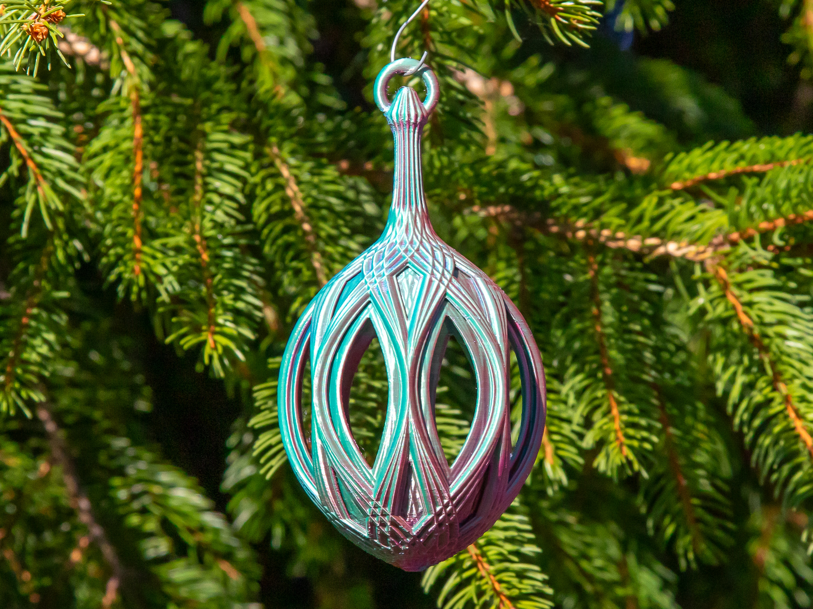Open Cathedral Christmas Bulb 2024