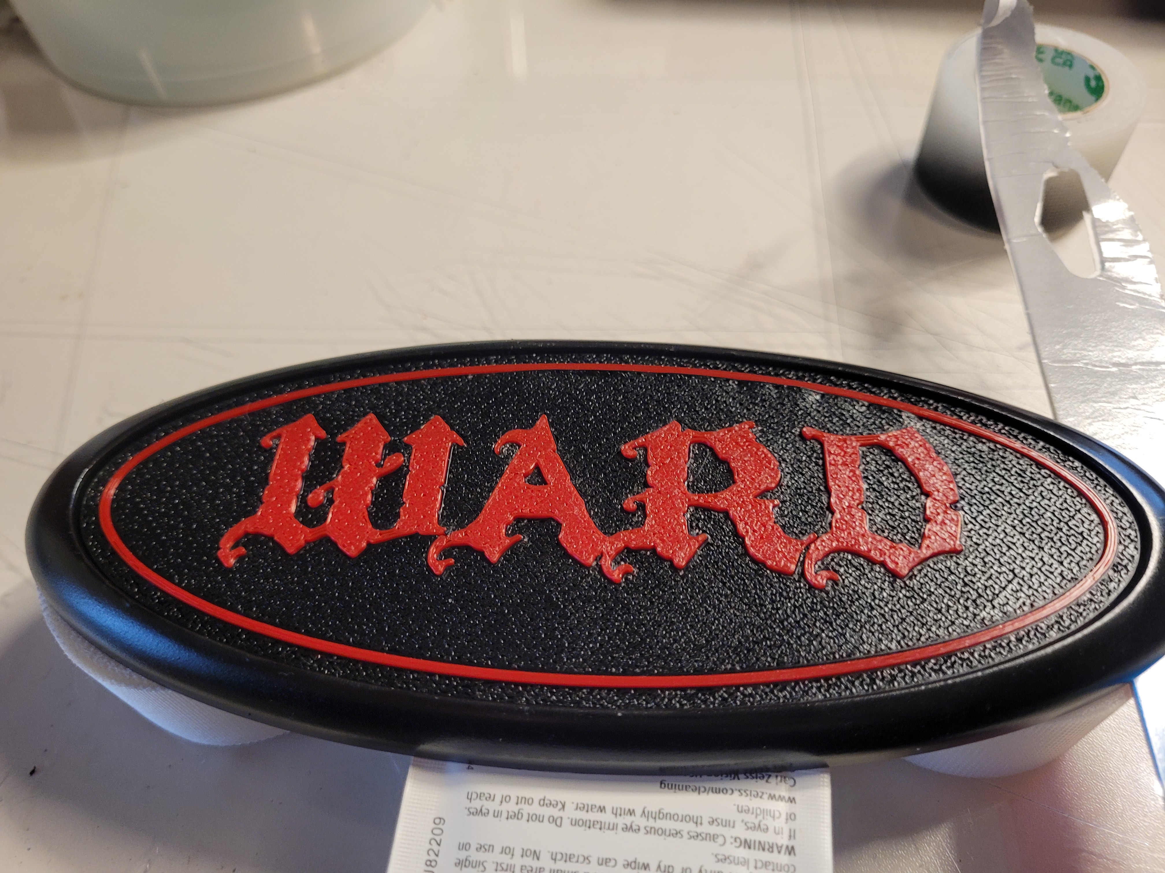 Blank Ford logo insert for adding your own text or logo