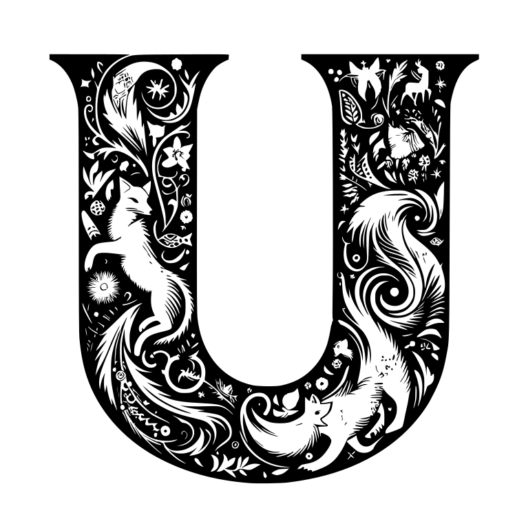 Crazy alphabet: Letter U